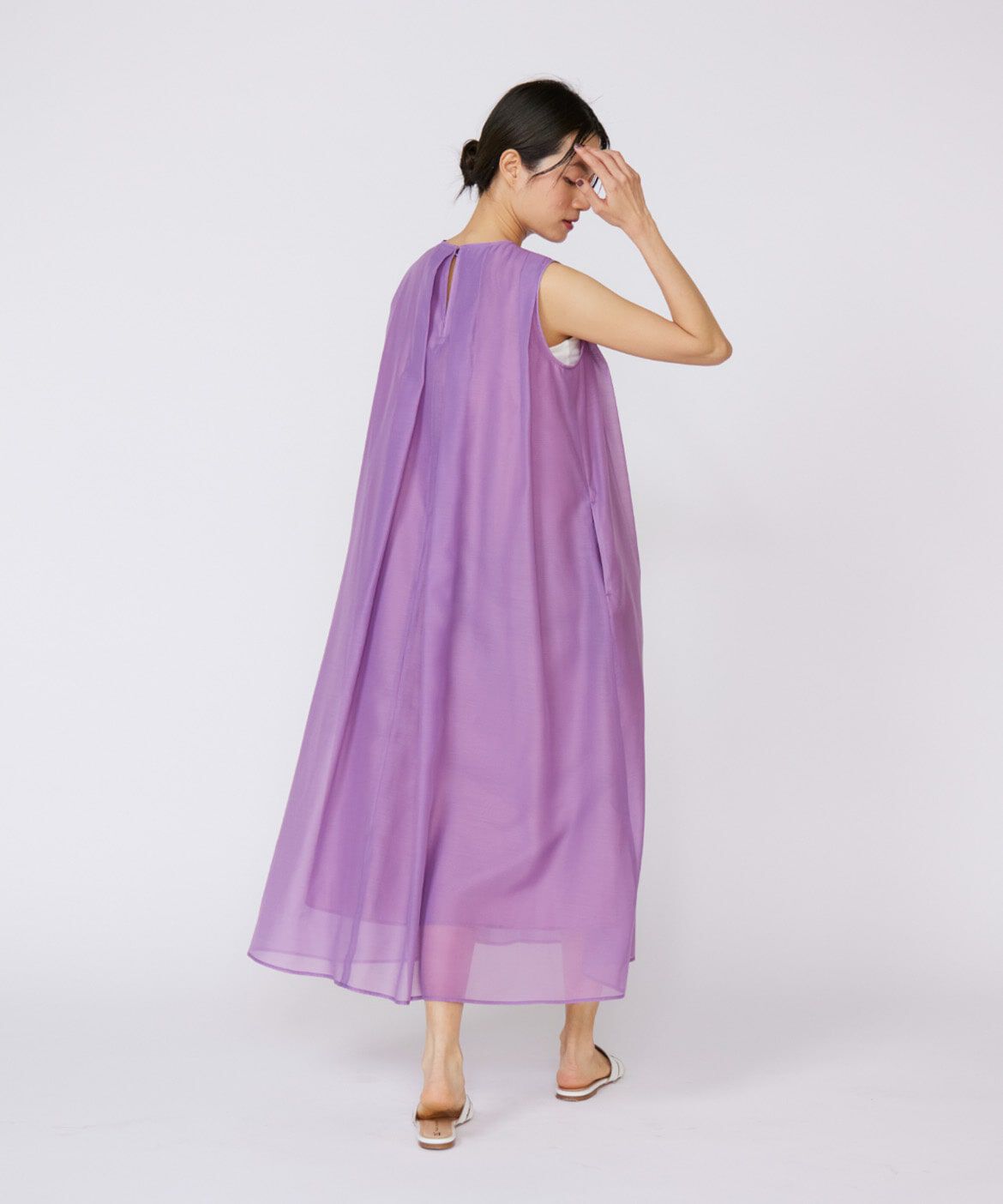 INED「《大きいサイズ》シアーワンピース」|ワンピース|