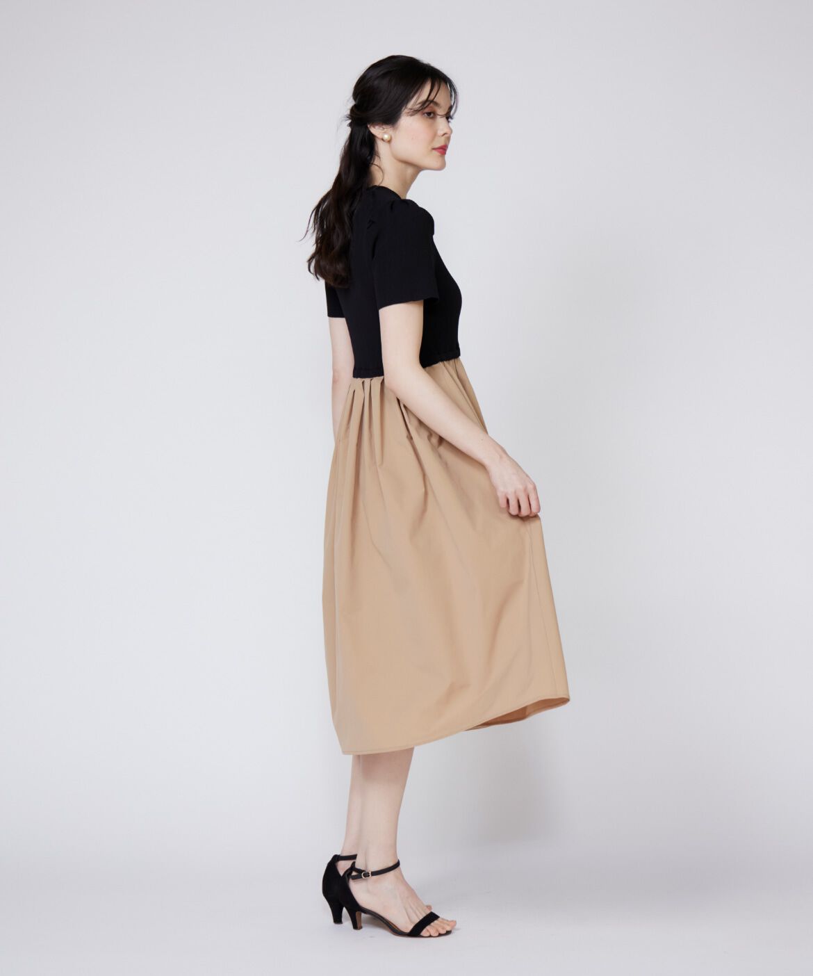 Maglie le cassetto「《WEB限定》リブドッキングワンピース」|その他|