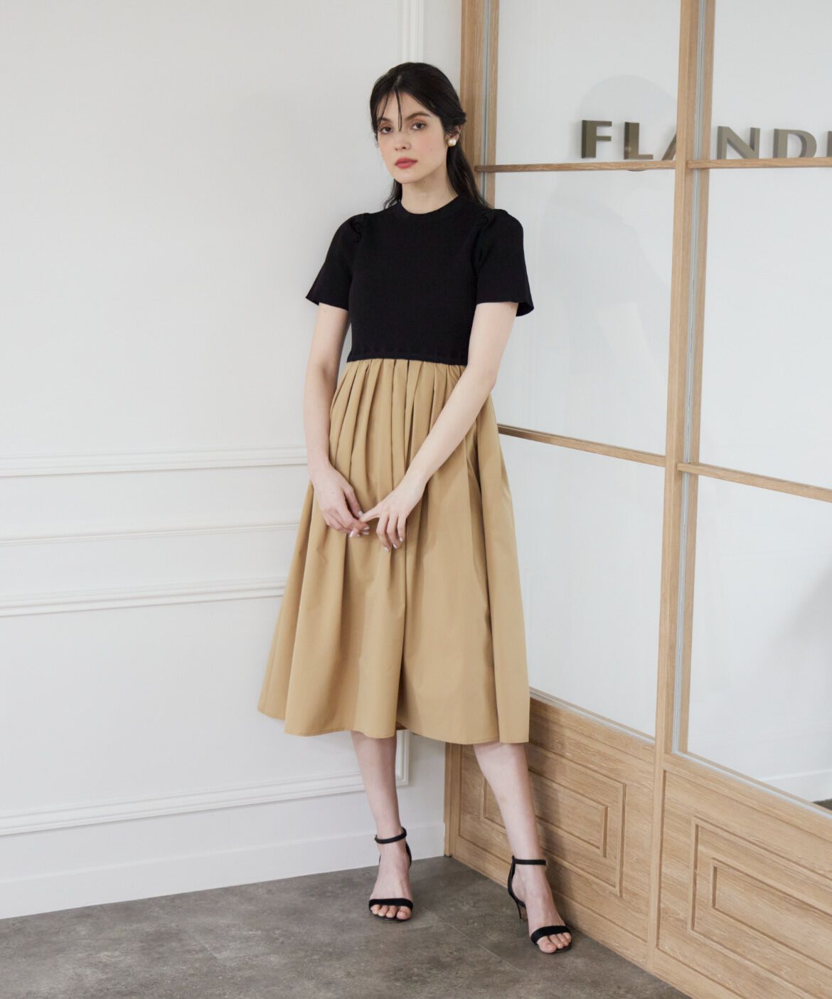 Maglie le cassetto「《WEB限定》リブドッキングワンピース」|その他|