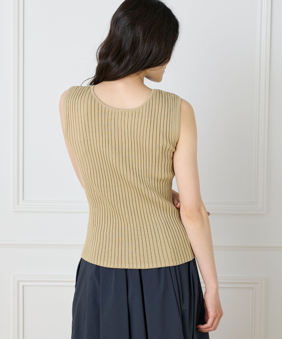 DAY by DAY it&rsquo;s international「2wayネックリブノースリーブ」|ニット・セーター|