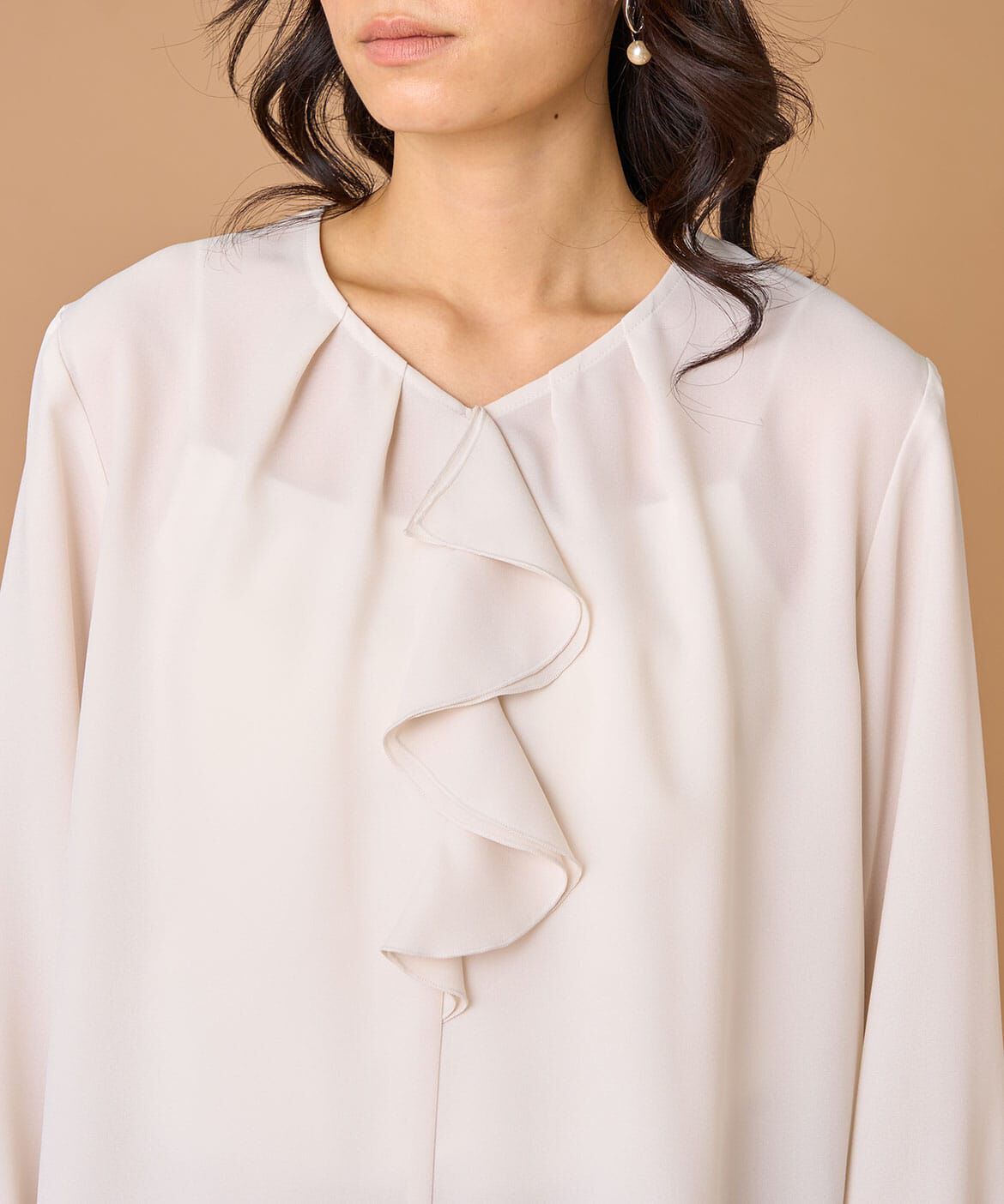 INED「ラッフルブラウス」|シャツ・ブラウス|