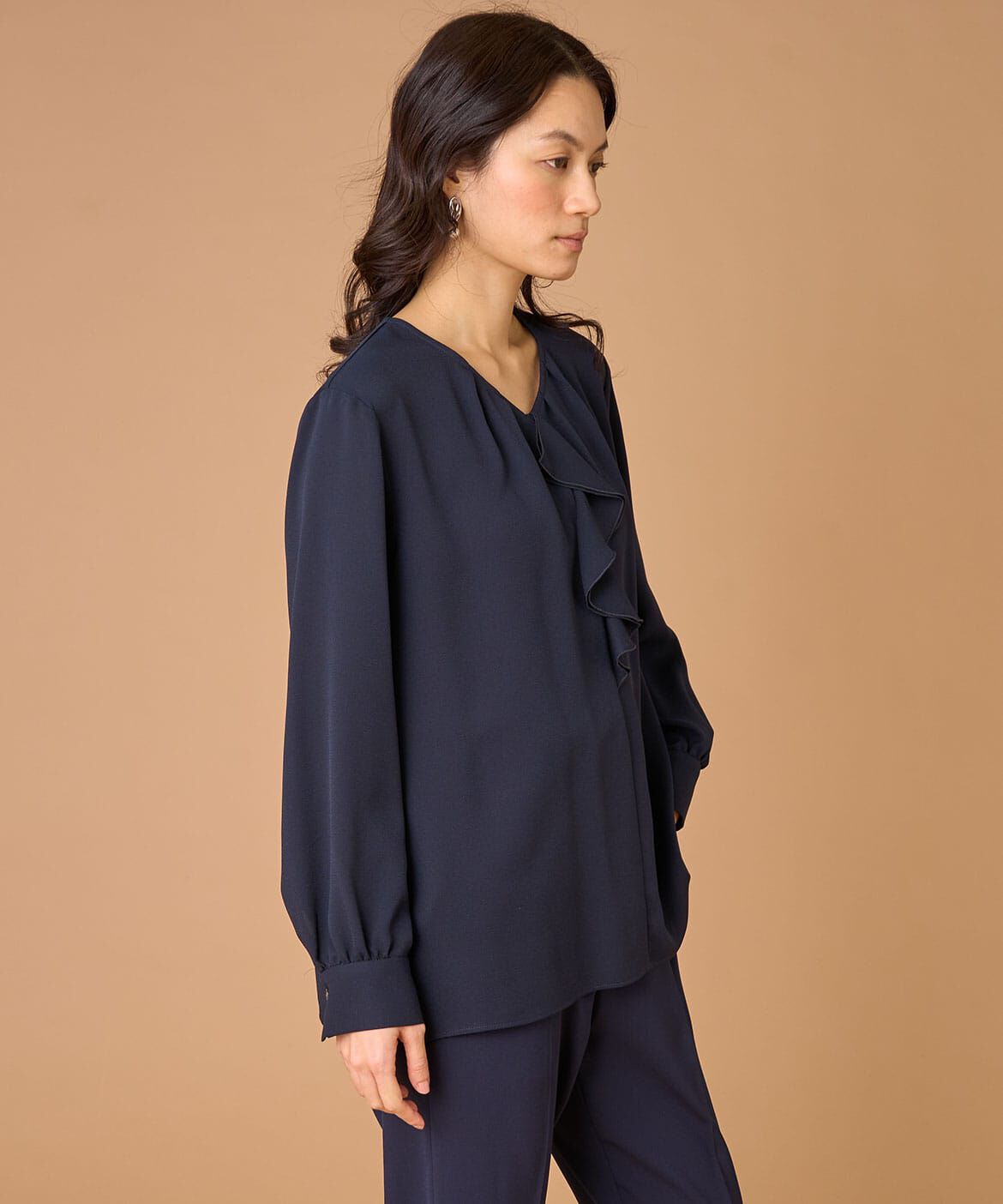 INED「ラッフルブラウス」|シャツ・ブラウス|