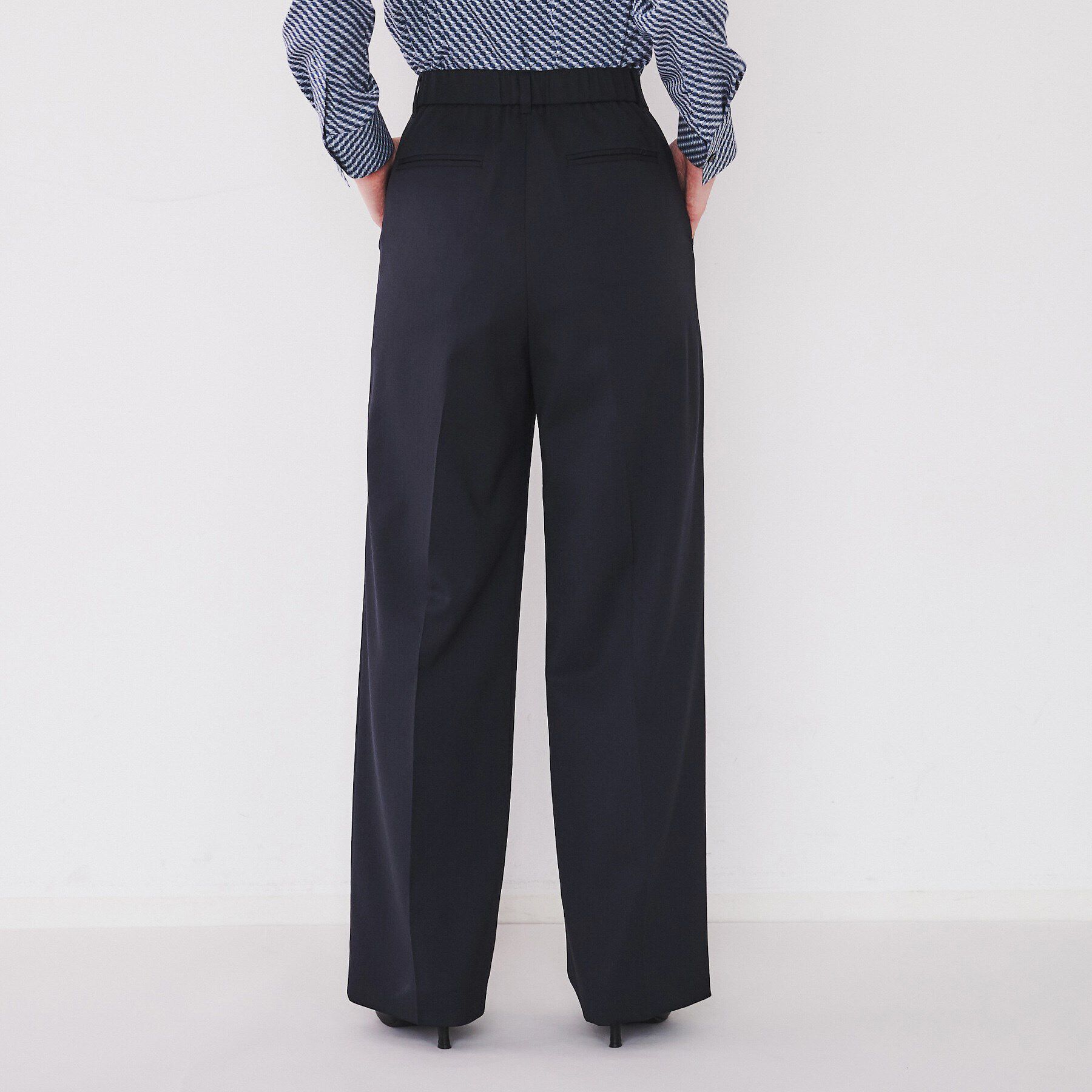 UNTITLED「【洗える通勤スーツ】レジェールギャバ ストレッチワイドパンツ」|その他|