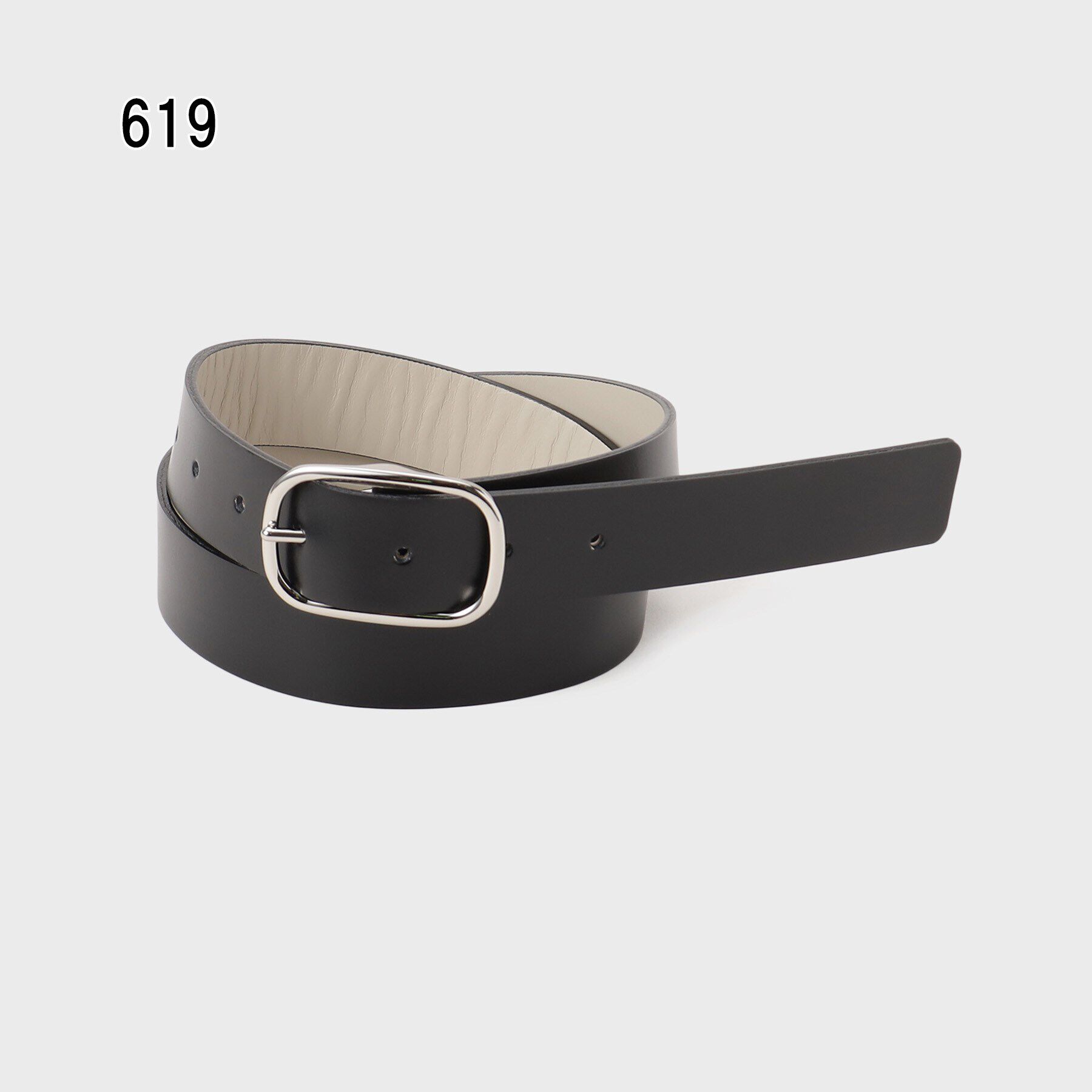 UNTITLED「【本革／リバーシブル】オーバルベルト30mm」|ベルト|