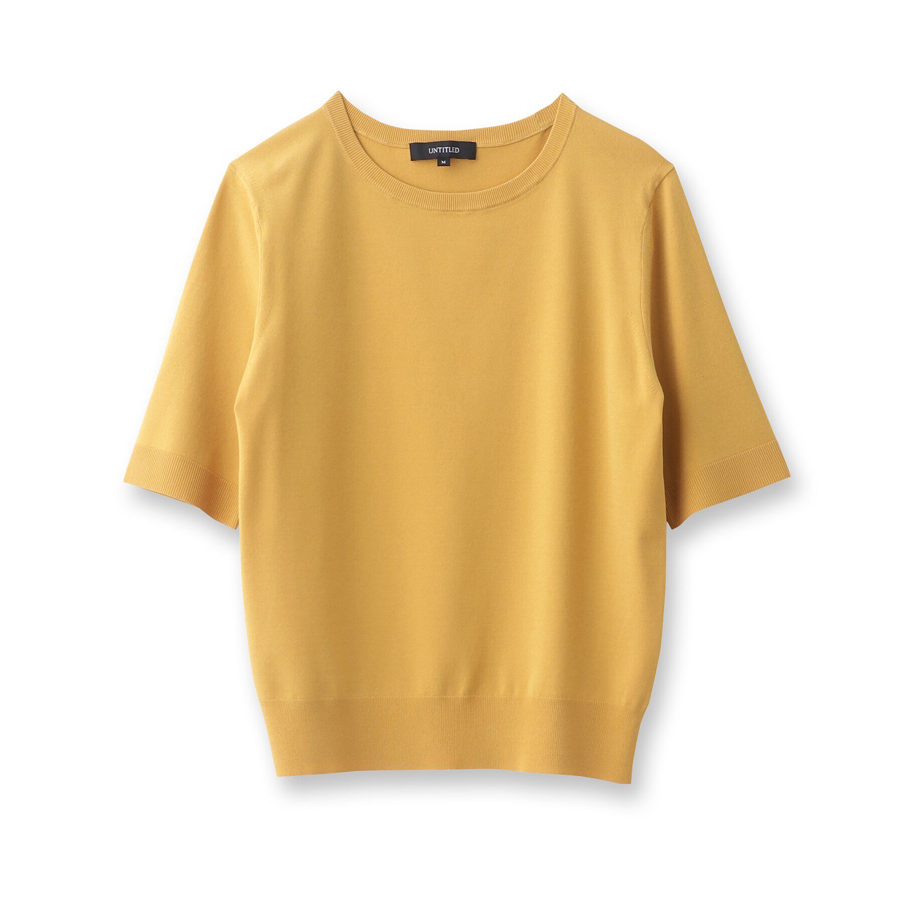 UNTITLED「【サラッと薄手素材/アンサンブル可能】レーヨンストレッチ クルーネックニット」|ニット・セーター|