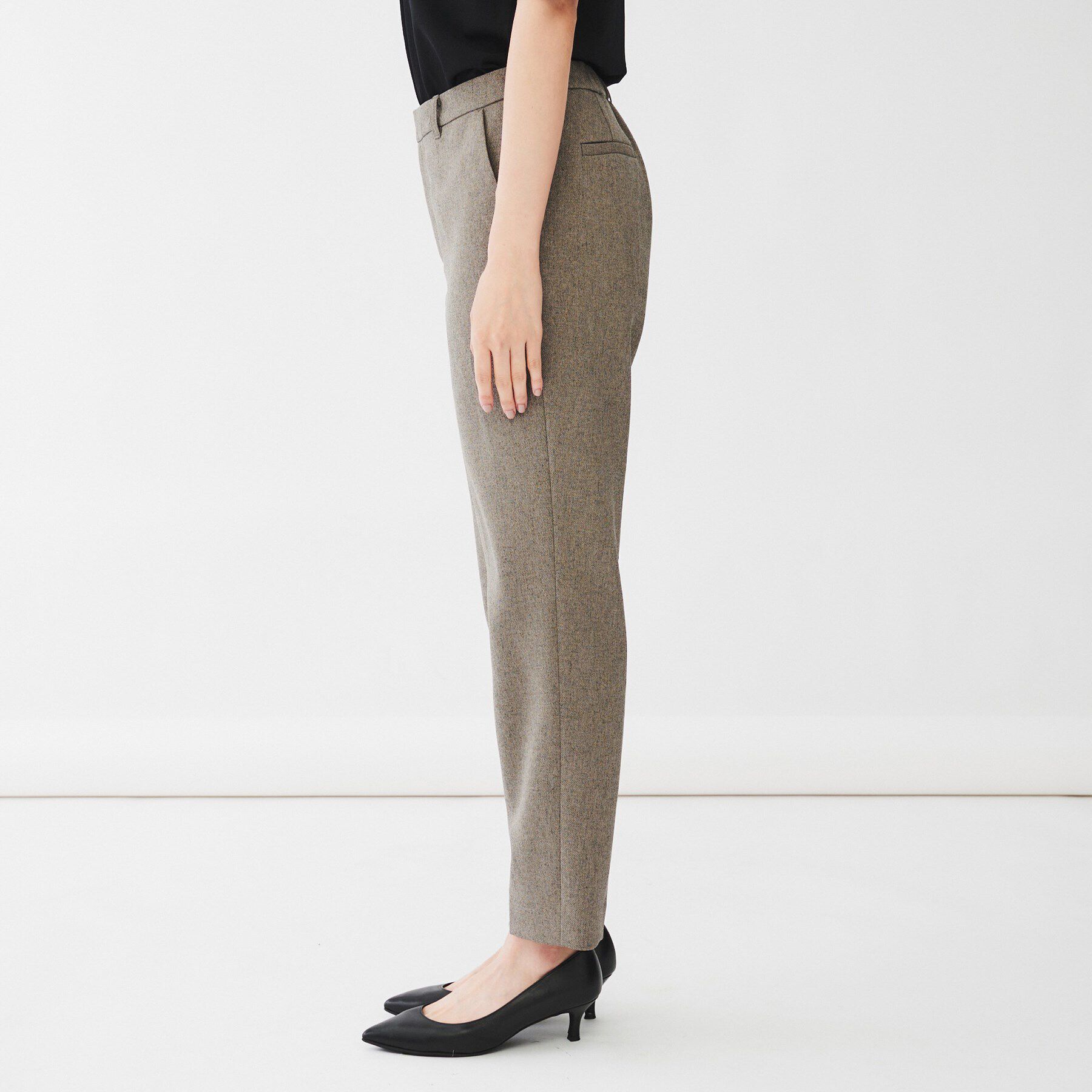 UNTITLED「【通勤スーツ／入卒/セレモニー】ウーステッドカルゼ テーパードパンツ」|その他|
