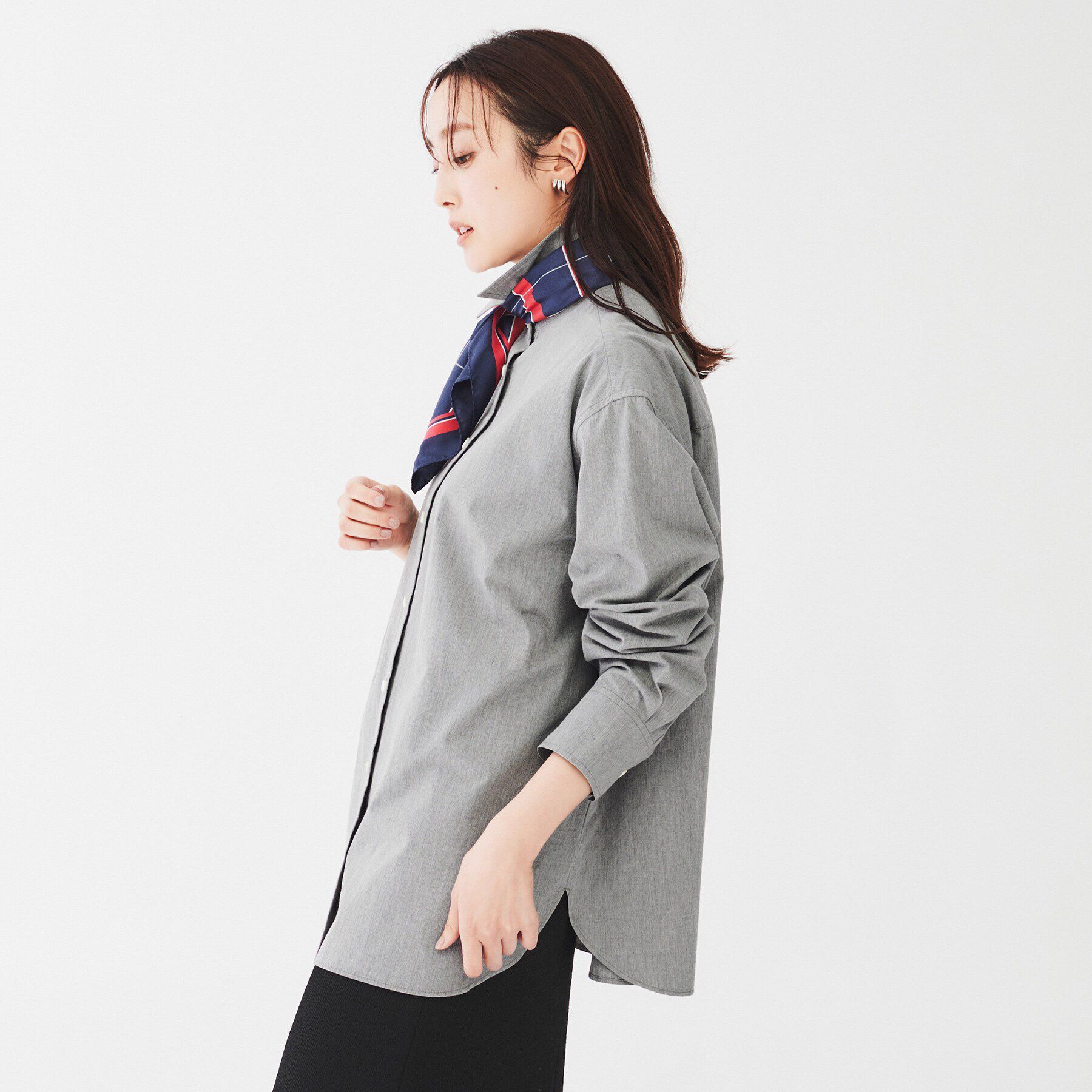 UNTITLED「【コットン100/羽織りにもオススメ！】タイプライター ビッグシャツ」|シャツ・ブラウス|