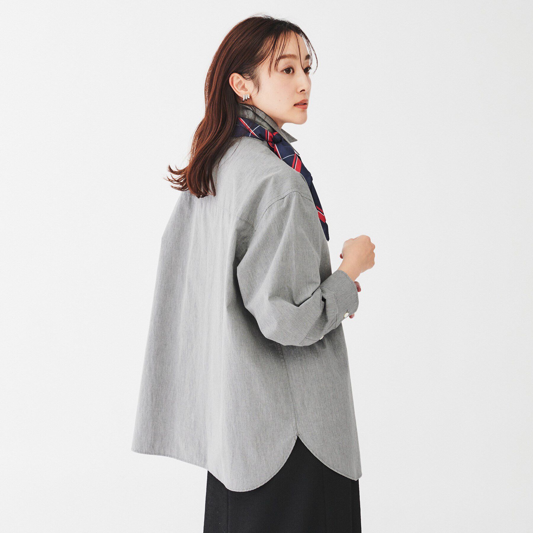 UNTITLED「【コットン100/羽織りにもオススメ！】タイプライター ビッグシャツ」|シャツ・ブラウス|