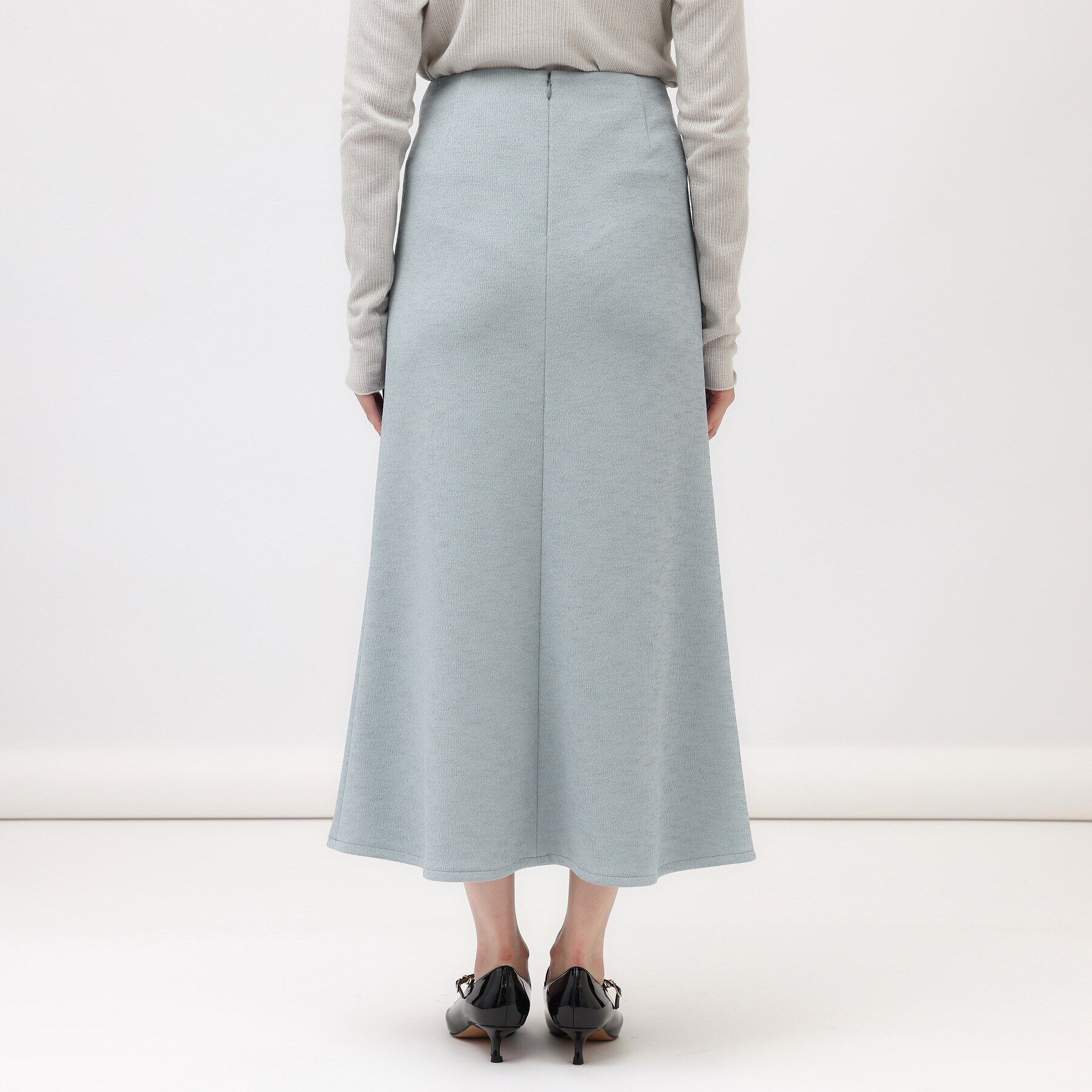 UNTITLED「【ストレッチ/オールシーズン対応】スラブジャージフレアスカート」|スカート|