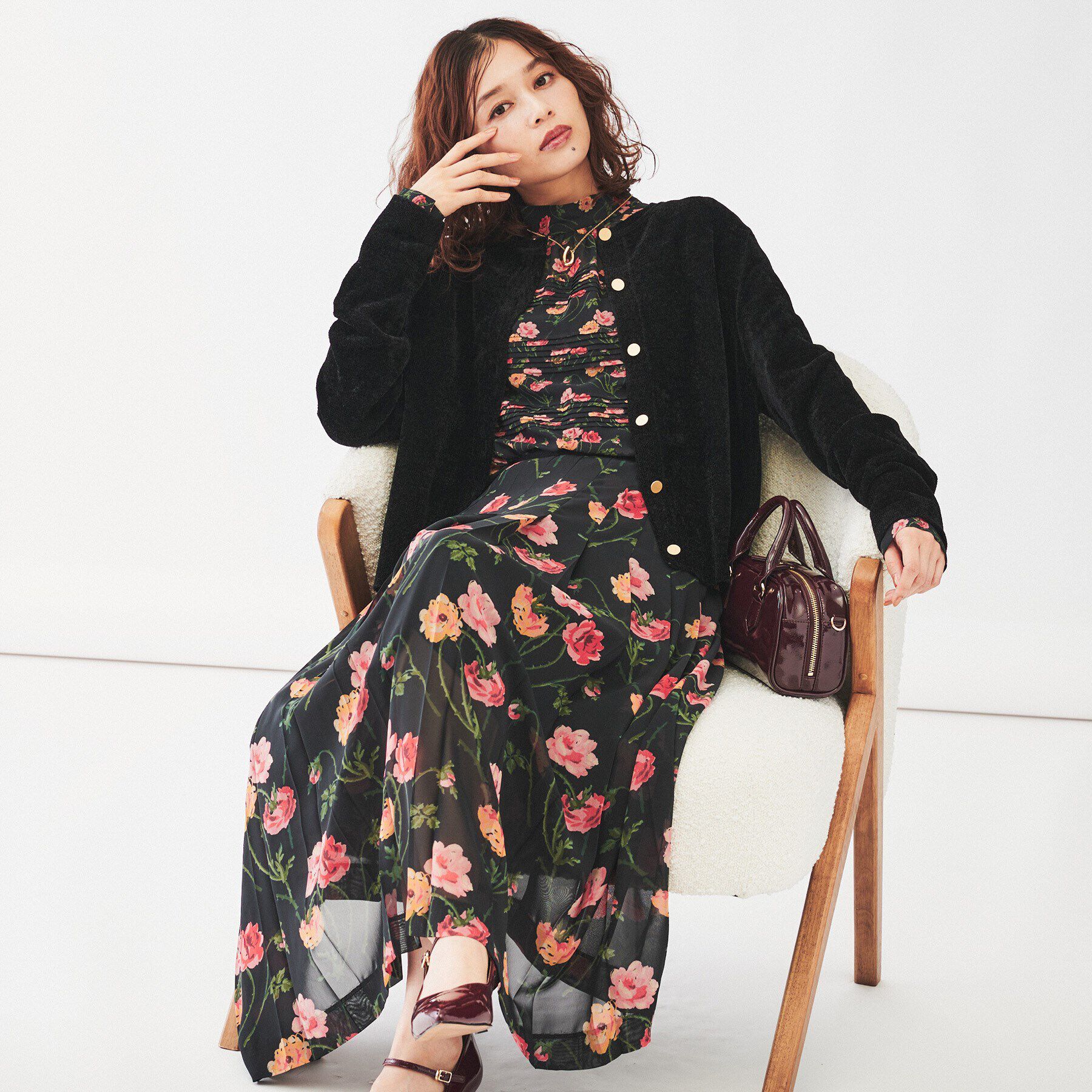 UNTITLED「【アンサンブル＆セットアップ可能】モールカーディガン」|カーディガン|