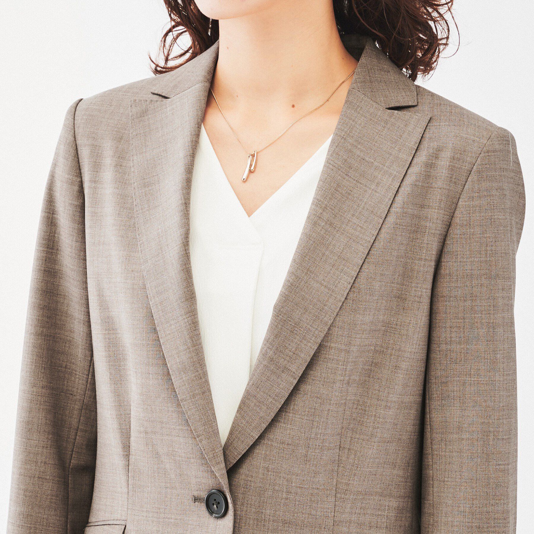 UNTITLED「【通勤スーツ/日本製】ウーステッド テーラードジャケット」|テーラードジャケット|