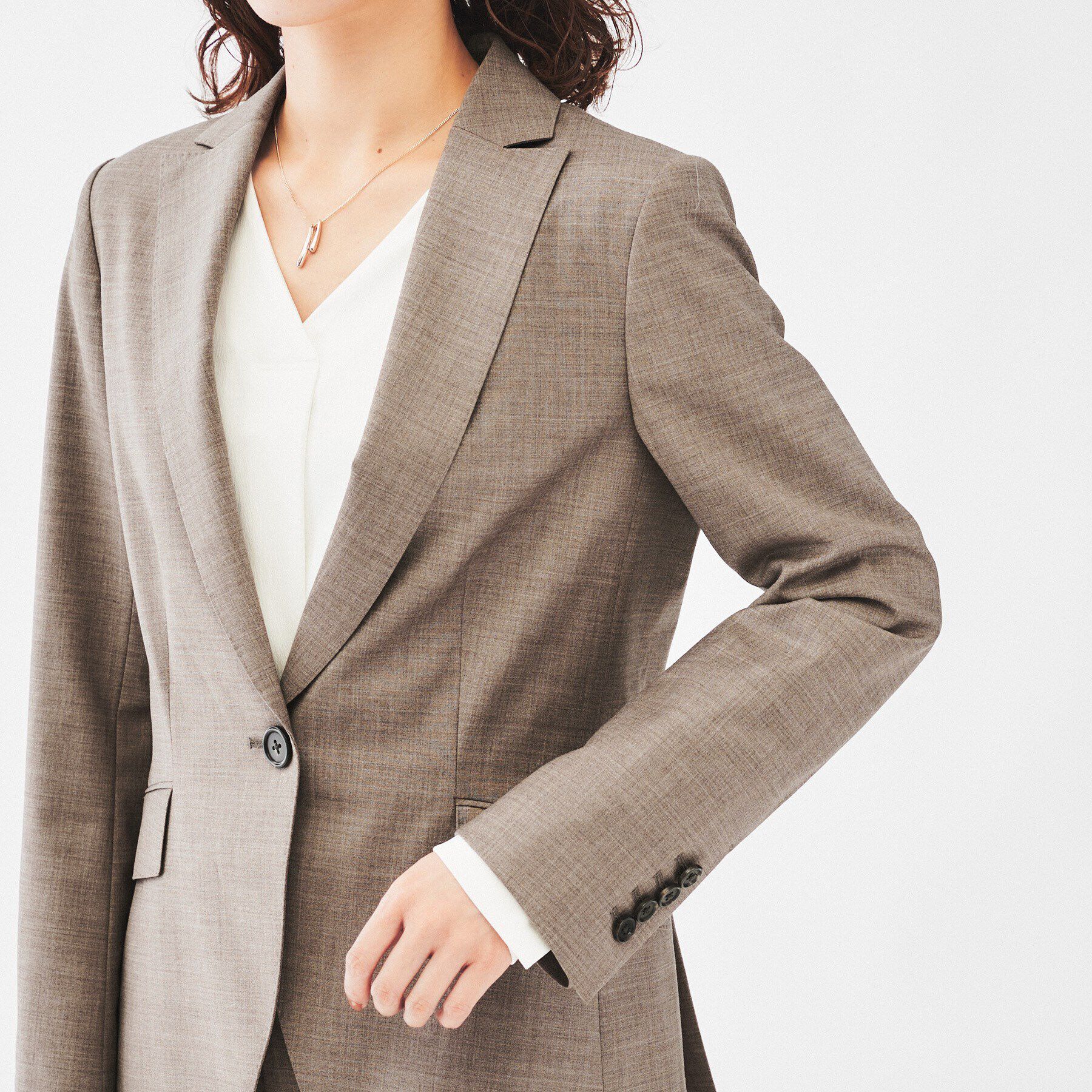 UNTITLED「【通勤スーツ/日本製】ウーステッド テーラードジャケット」|テーラードジャケット|