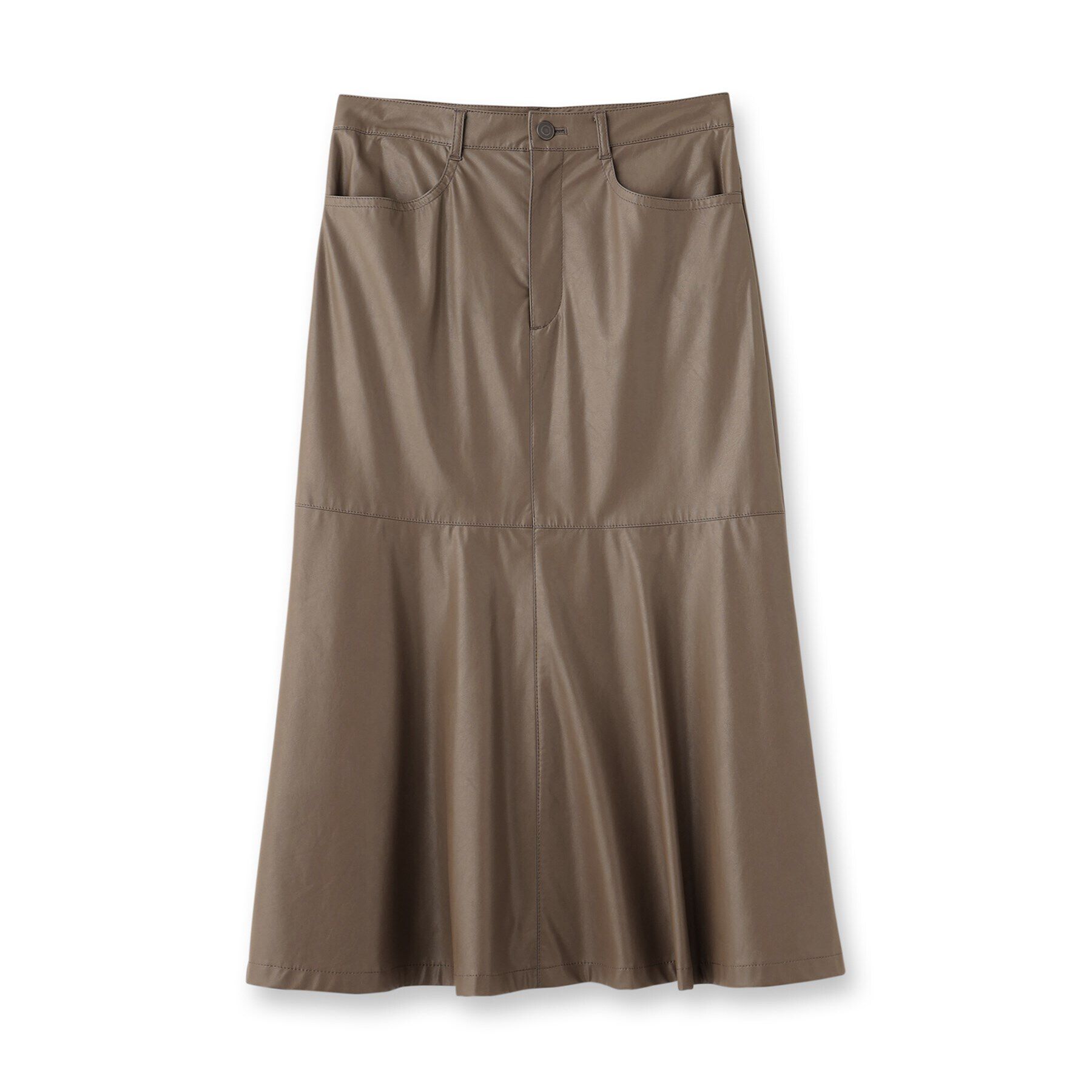 UNTITLED「【柔らかい/マーメイドシルエット】レザー調 フレアスカート」|スカート|