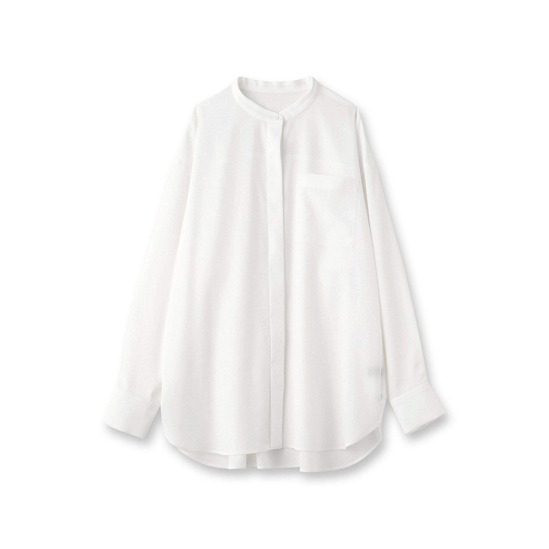 UNTITLED「【洗える/オンオフ使える】スタンドカラーシャツ」|シャツ・ブラウス|