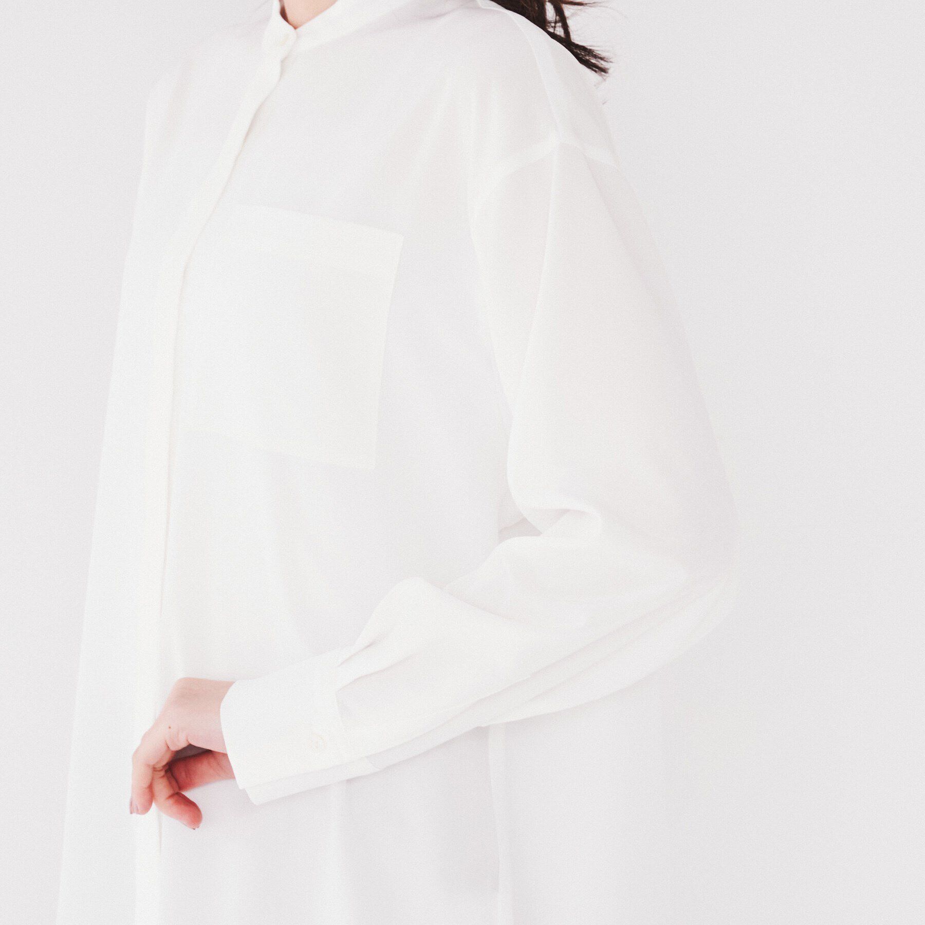 UNTITLED「【洗える/オンオフ使える】スタンドカラーシャツ」|シャツ・ブラウス|