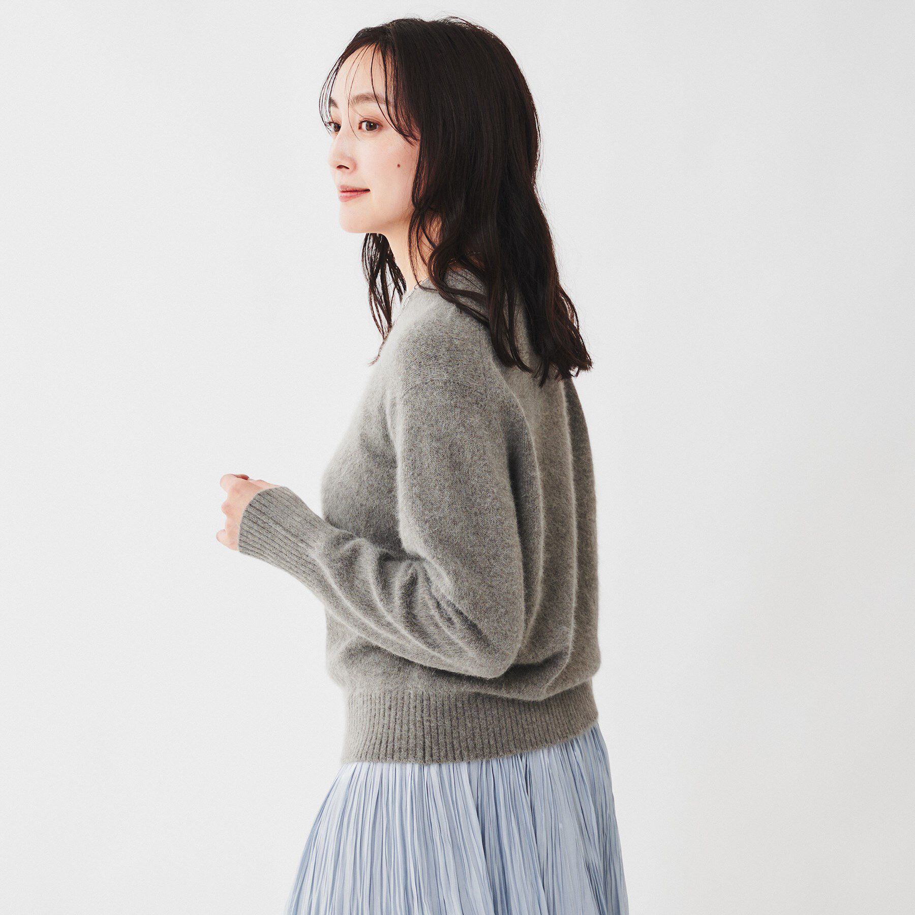 UNTITLED「ウールフォックス クルーネックプルオーバーニット」|ニット・セーター|