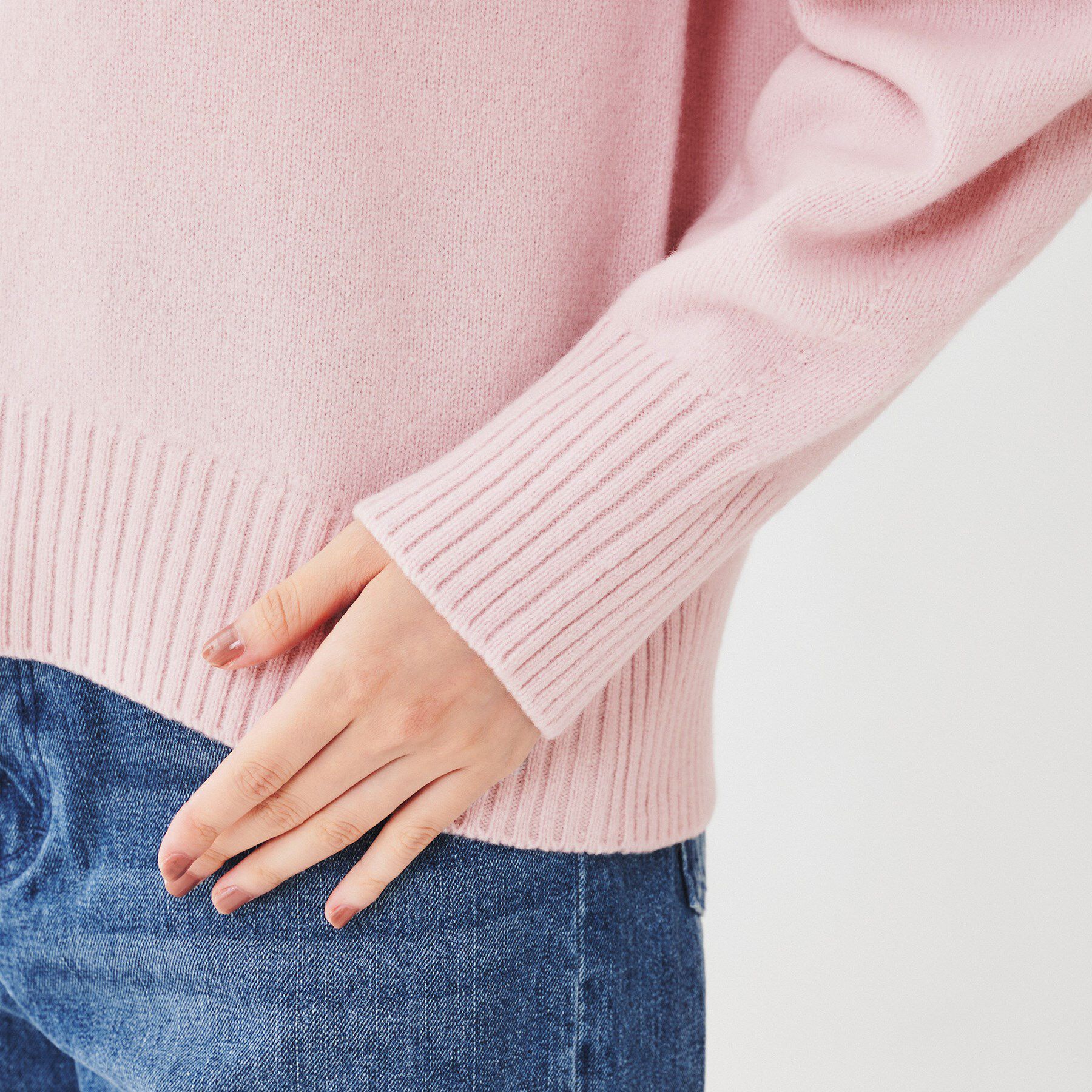 UNTITLED「ラムウールカシミヤ パフスリーブプルオーバーニット」|ニット・セーター|