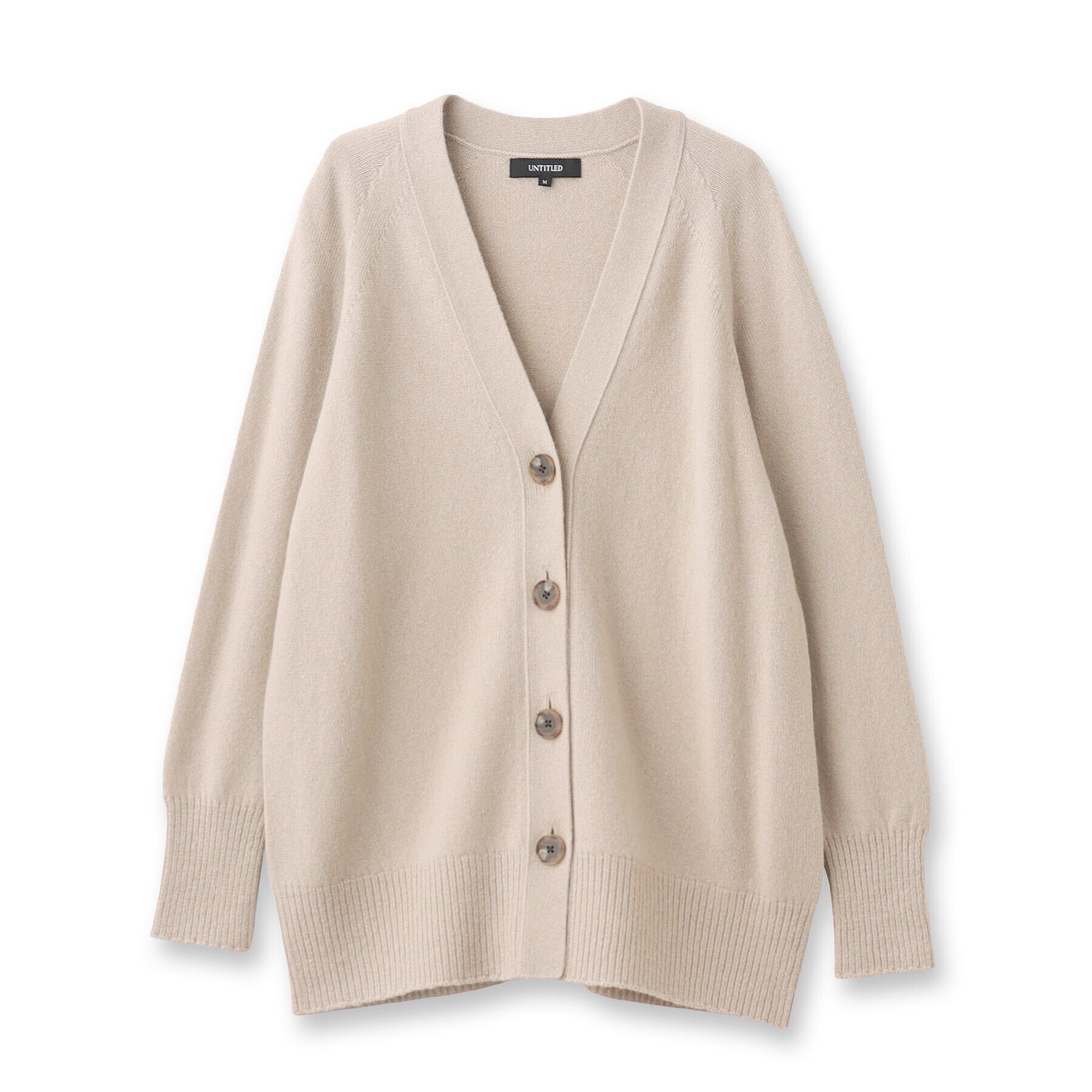 UNTITLED「ウールシルクカシミヤミックス Vネックカーディガン」|カーディガン|