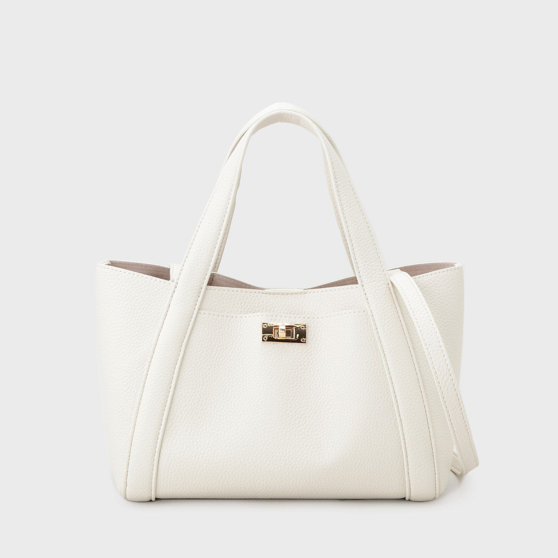 UNTITLED「ミニマルトート」|トートバッグ|オフホワイト(003