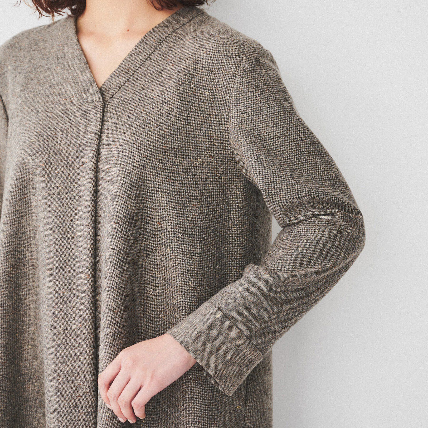 UNTITLED「【ポケット付/きれいめ】ネップツイード Aラインワンピース」|ワンピース|