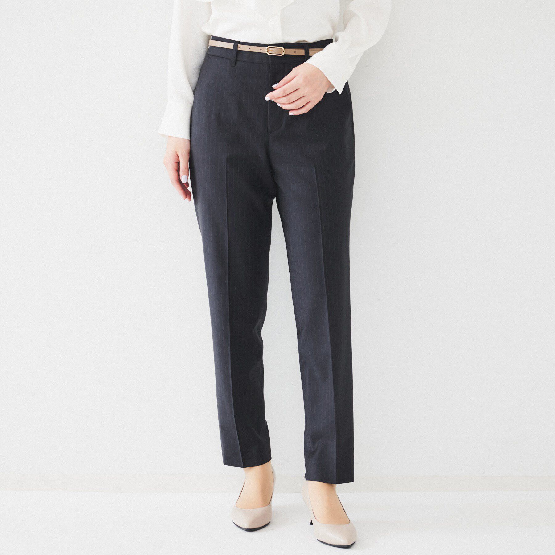 UNTITLED「【通勤スーツ】ウーステッド テーパードパンツ」|その他|