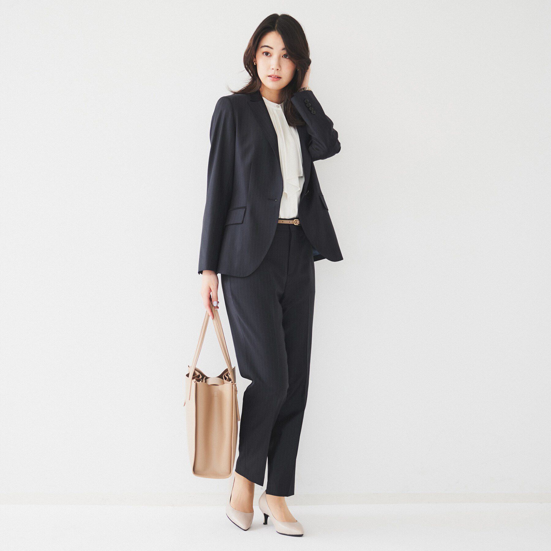 UNTITLED「【通勤スーツ】ウーステッド テーパードパンツ」|その他|