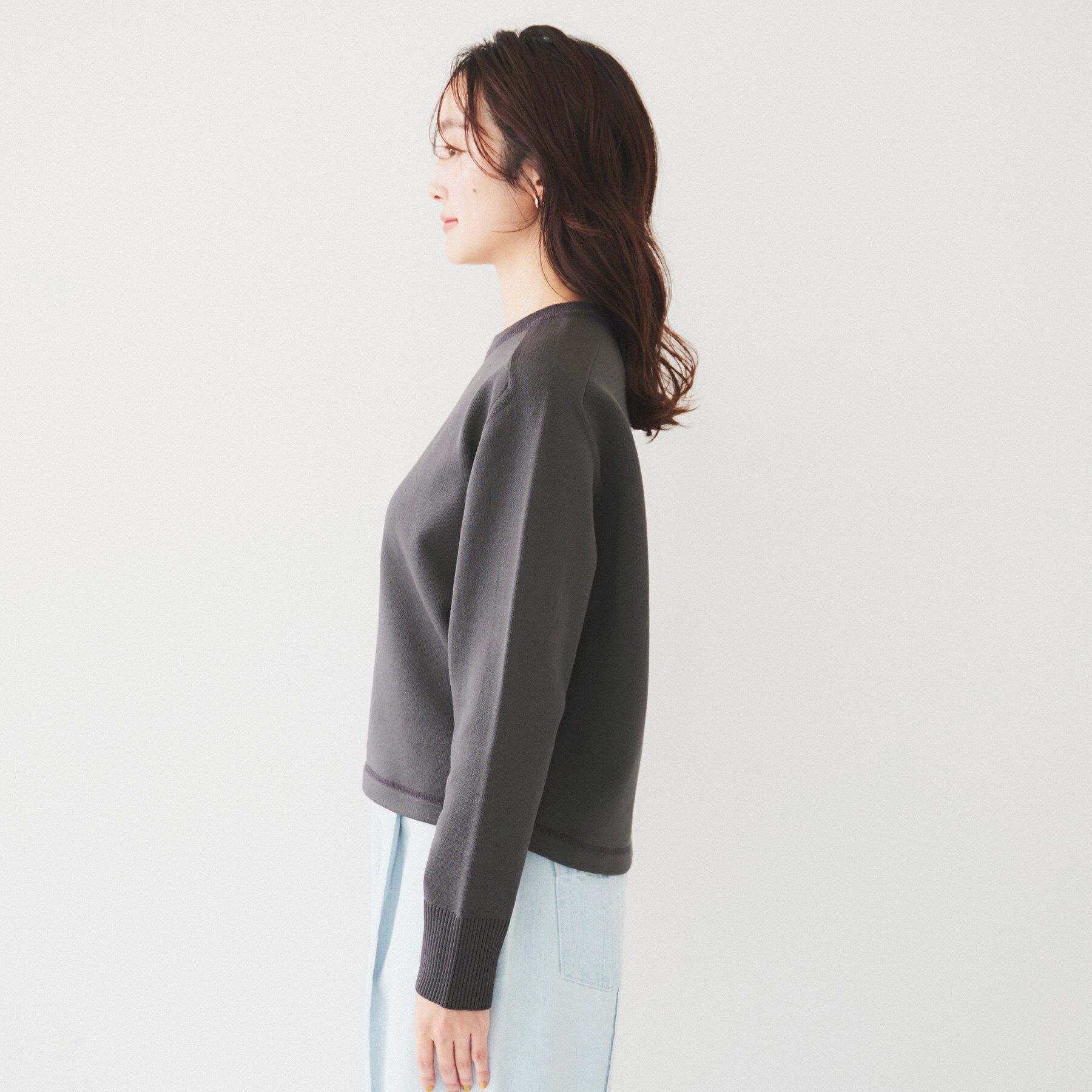 UNTITLED「【オンオフ使える】ドルマンスリーブニット」|ニット・セーター|