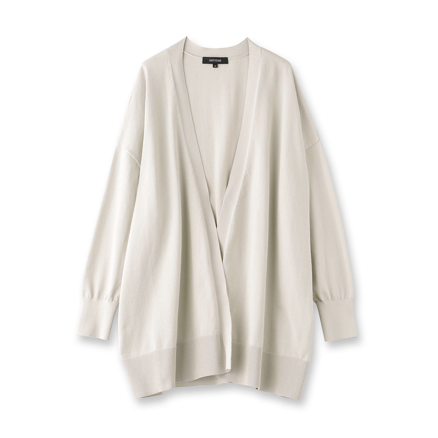 UNTITLED「ボタンレスニットカーディガン」|カーディガン|