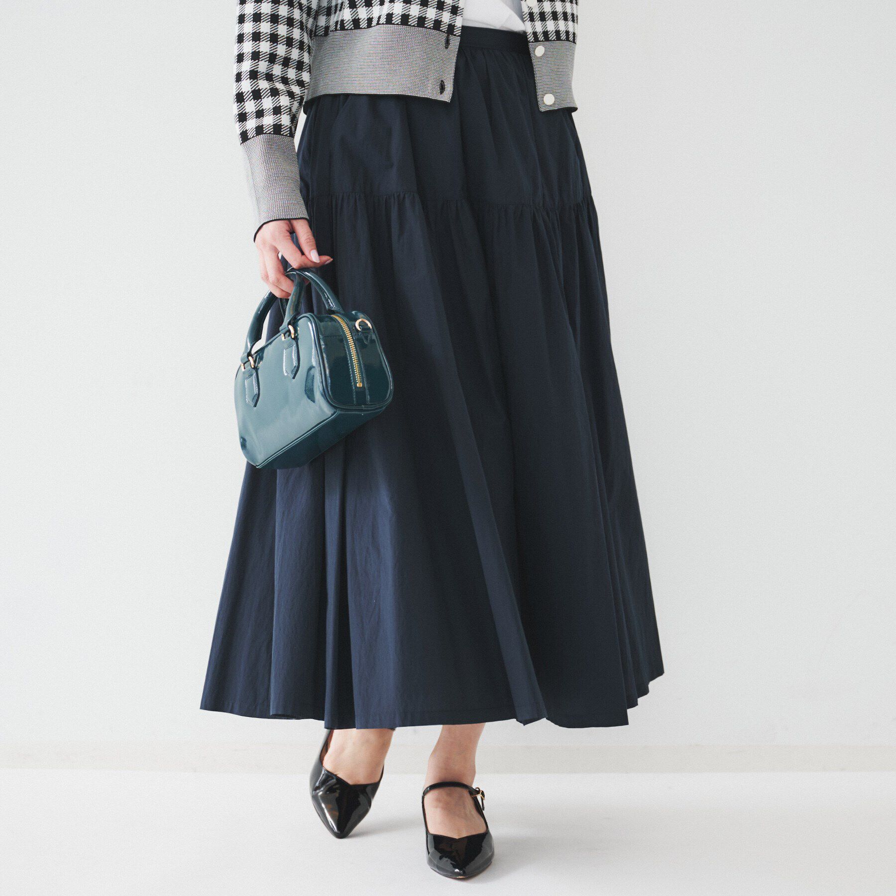 UNTITLED「ライトコットン ティアードスカート」|スカート|