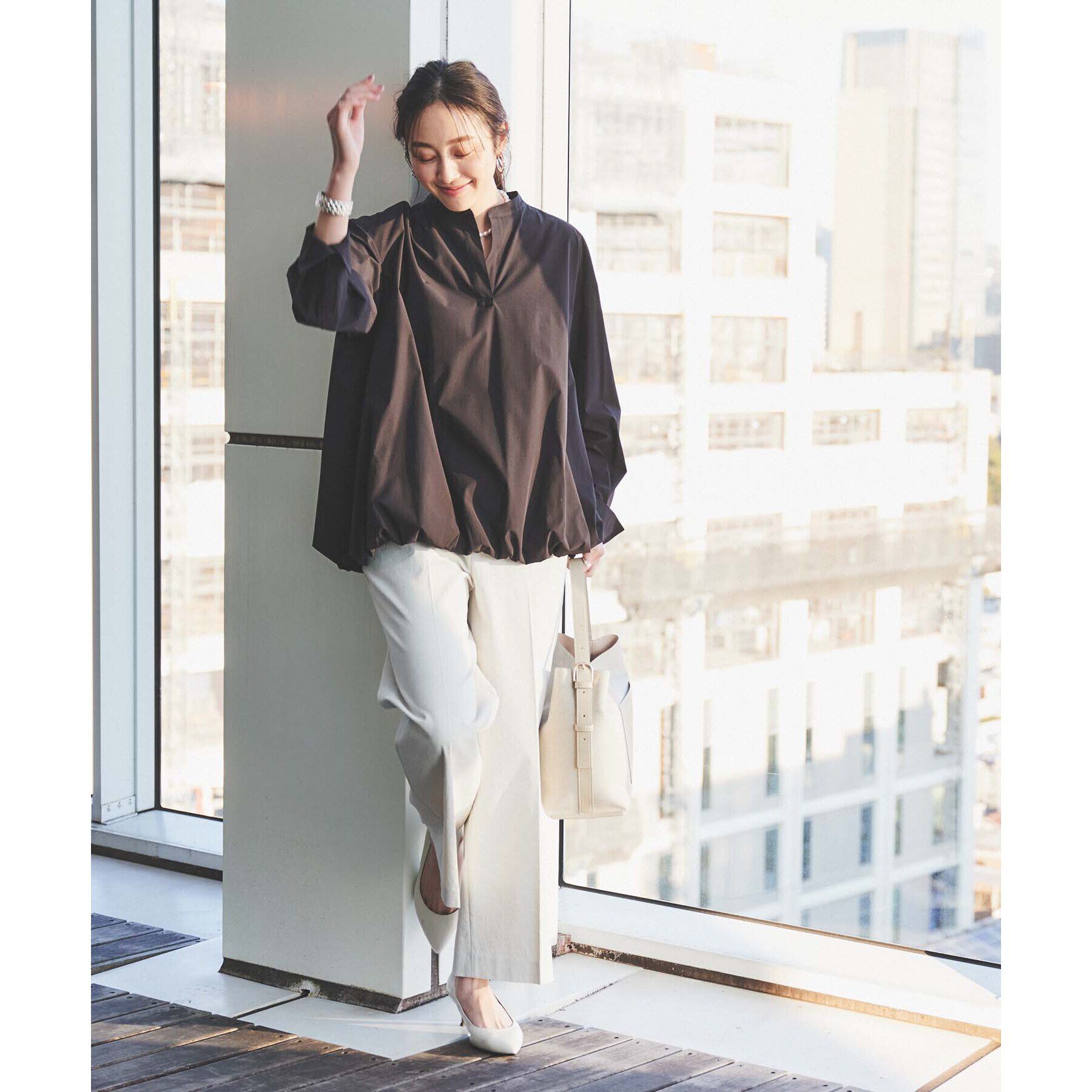 UNTITLED「【朝比奈 彩&times;Oggi&times;UNTITLED スペシャルコラボ】バルーンヘムブラウス」|シャツ・ブラウス|