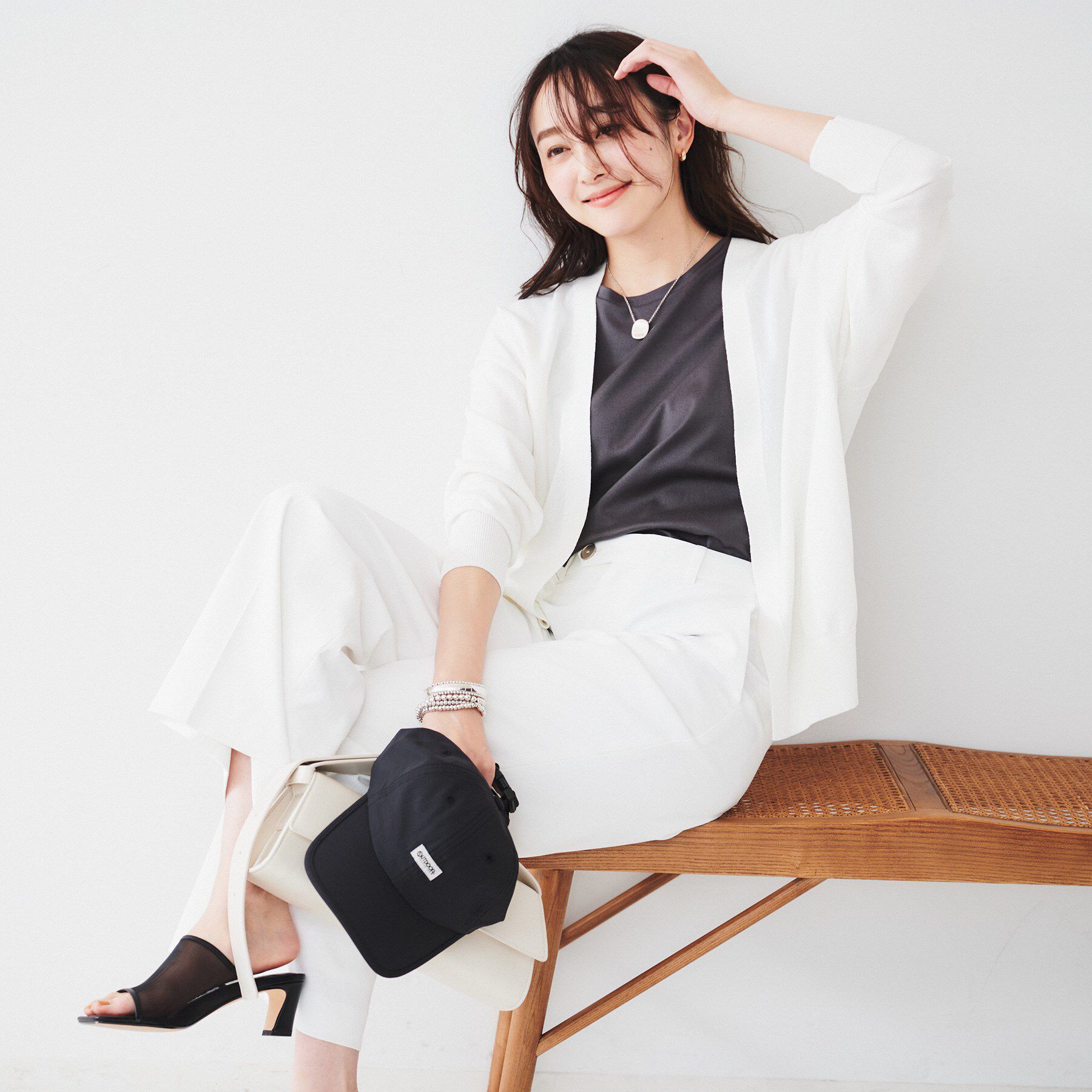 UNTITLED「【体型カバー/通勤/冷房対策】釦レスカーディガン」|カーディガン|