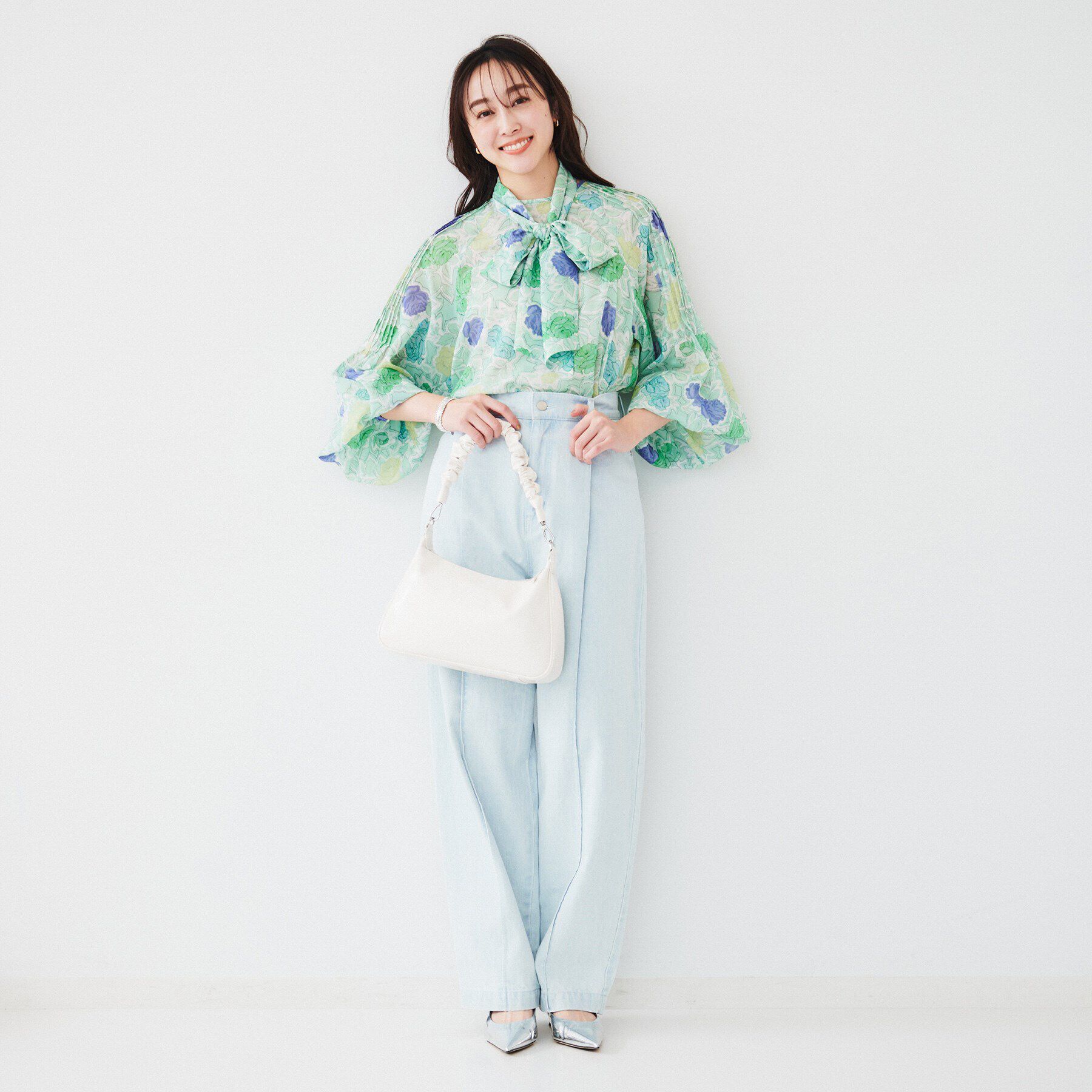 UNTITLED「【セットアップ可能】オールドフラワー プリントブラウス」|シャツ・ブラウス|