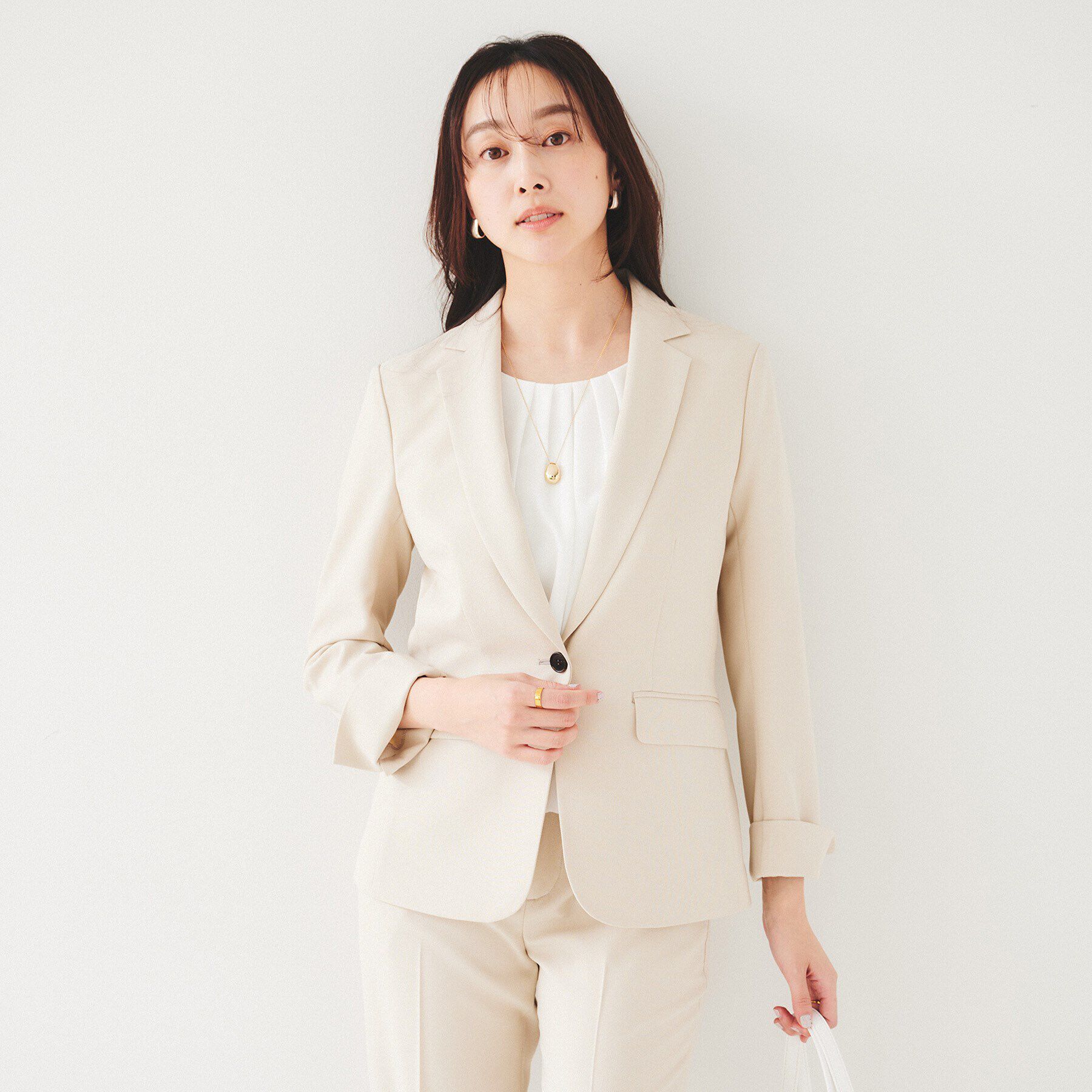 UNTITLED「【セットアップ可能】リネンライク テーラードジャケット」|テーラードジャケット|