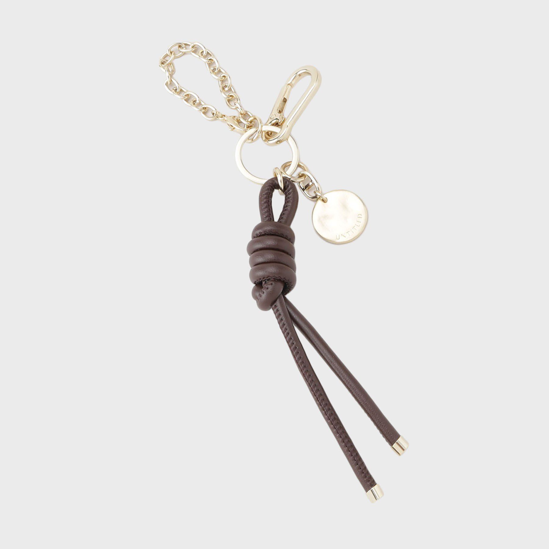 UNTITLED「【トレンド】ストリングカラーチャーム」|キーケース|ブラウン(044)