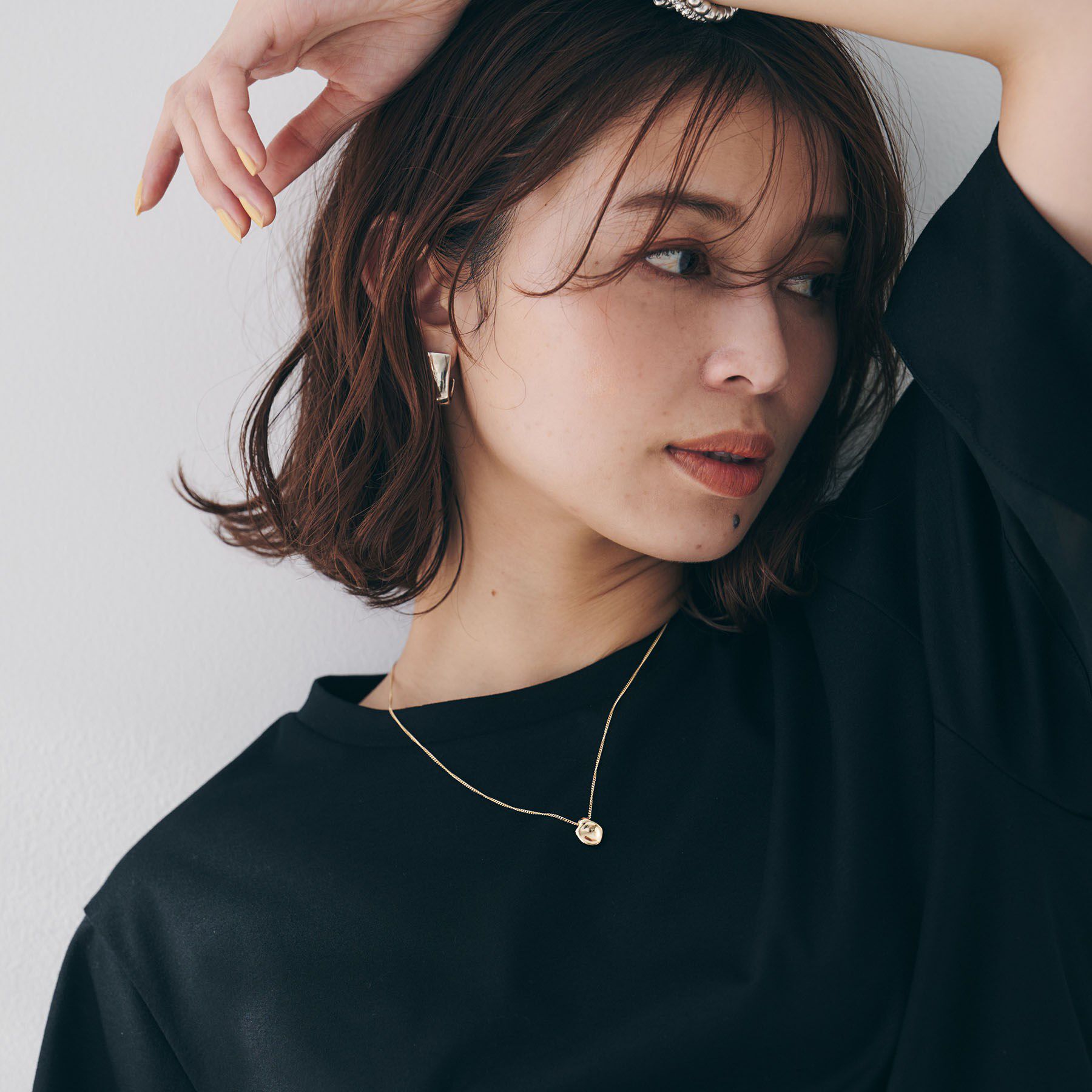 UNTITLED「【ステンレス】レイヤードチェーンネックレス」|ネックレス|