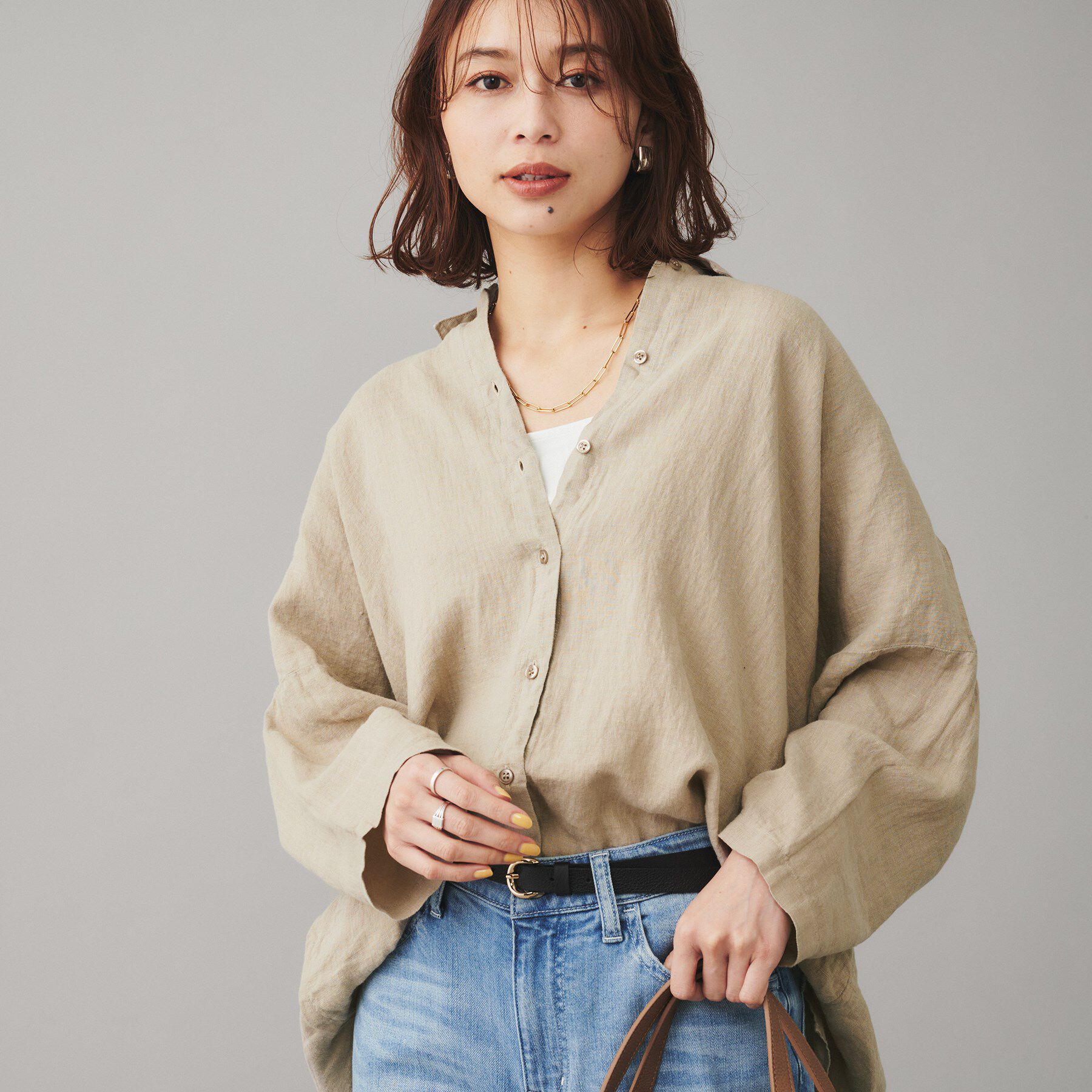 UNTITLED「【SAUTHS】リネンシャツ」|シャツ・ブラウス|