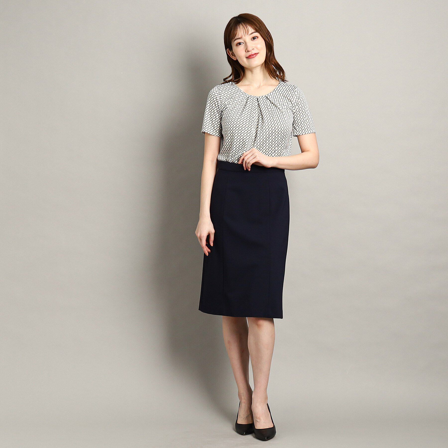 COUP DE CHANCE「【日本製/洗える】ストレッチ素材Ａラインスカート」|スカート|