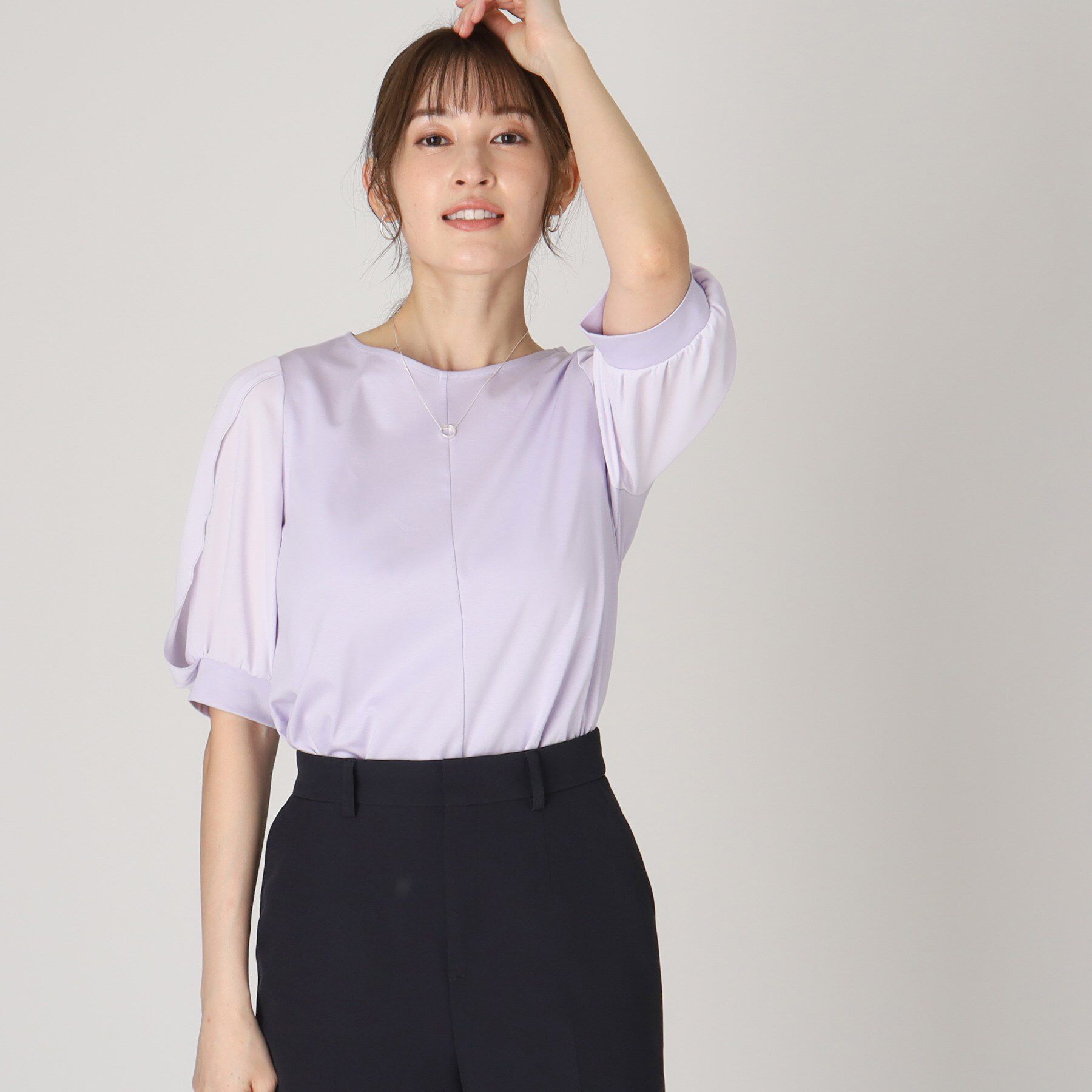 COUP DE CHANCE「【洗える／日本製】ジャージプルオーバー」|シャツ・ブラウス|