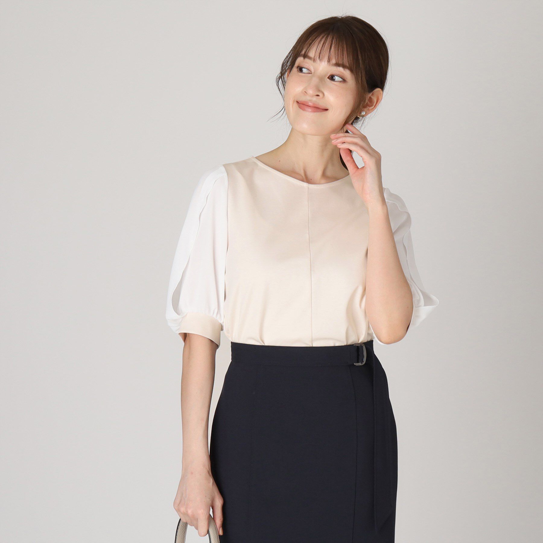 COUP DE CHANCE「【洗える／日本製】ジャージプルオーバー」|シャツ・ブラウス|