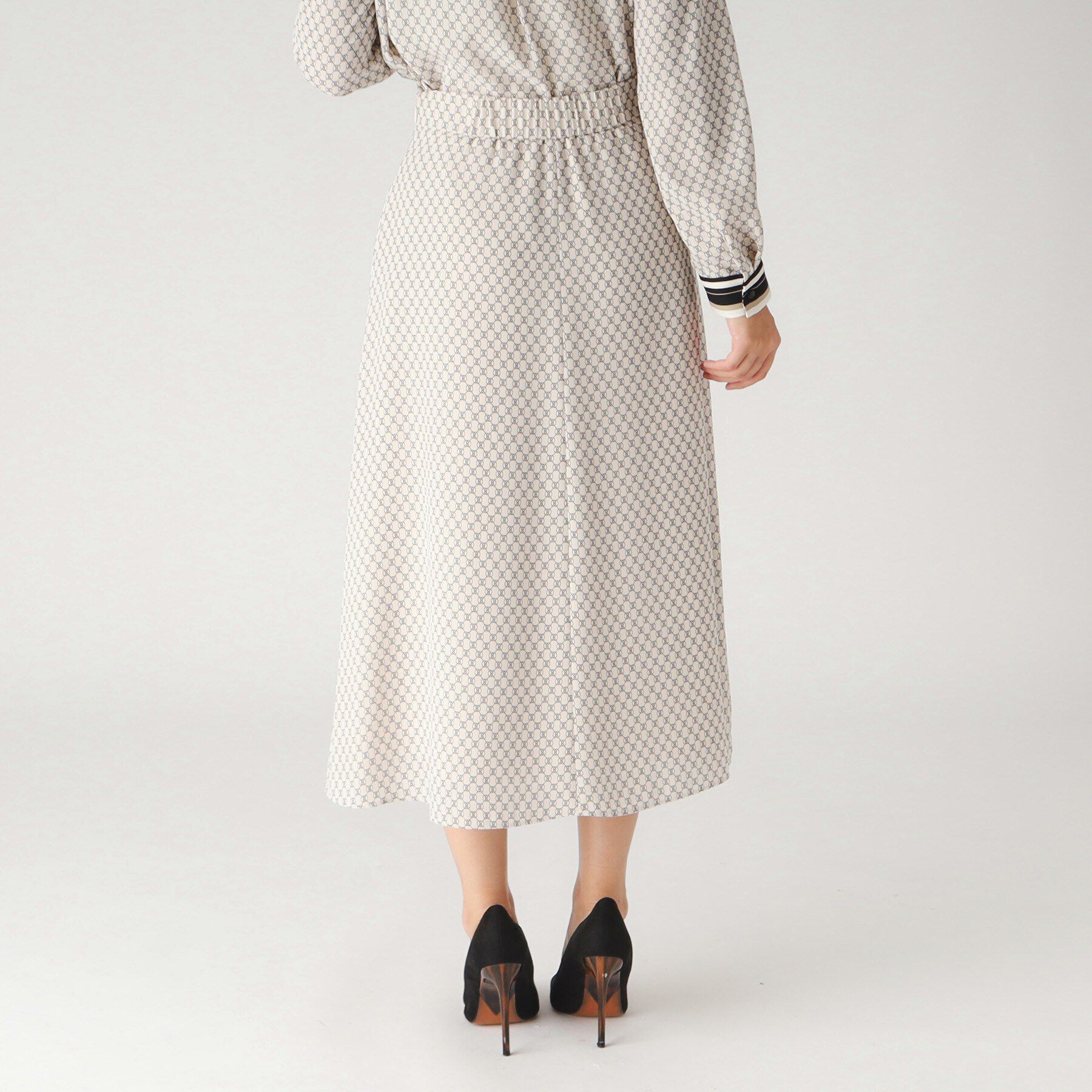 COUP DE CHANCE「【洗える／日本製／ゴム入り】柄フレアスカート」|スカート|