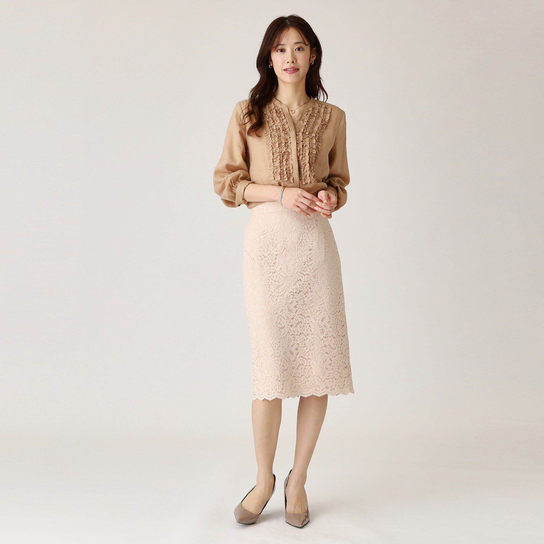 COUP DE CHANCE「【ラミー100％／洗える】夏におすすめ！華やかフリルデザインブラウス」|シャツ・ブラウス|