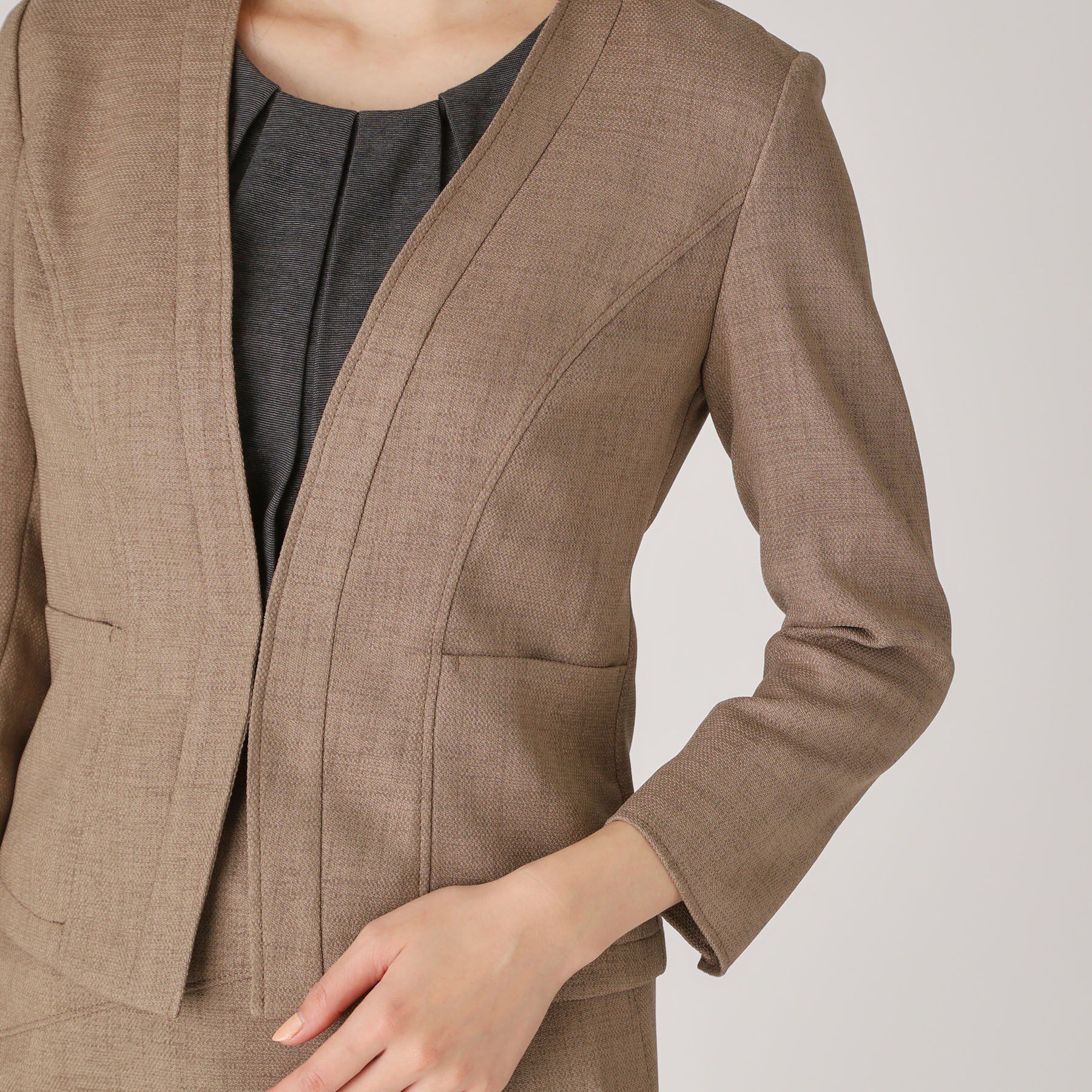 COUP DE CHANCE「【手洗い可／日本製】ノーカラージャケット」|ノーカラージャケット|