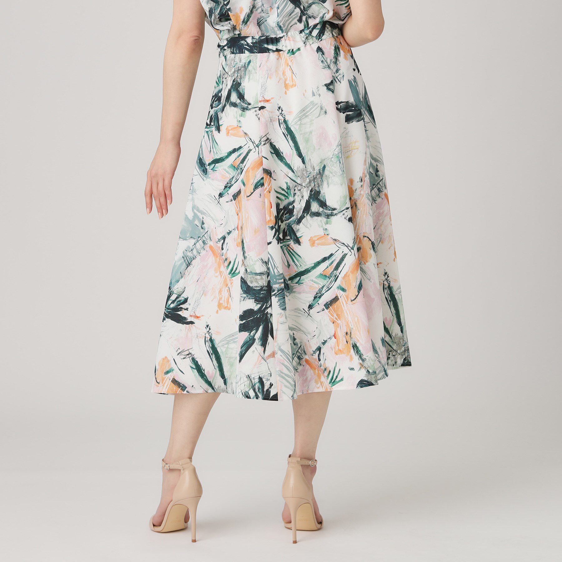 COUP DE CHANCE「【洗える／日本製】プリント柄フレアスカート」|スカート|