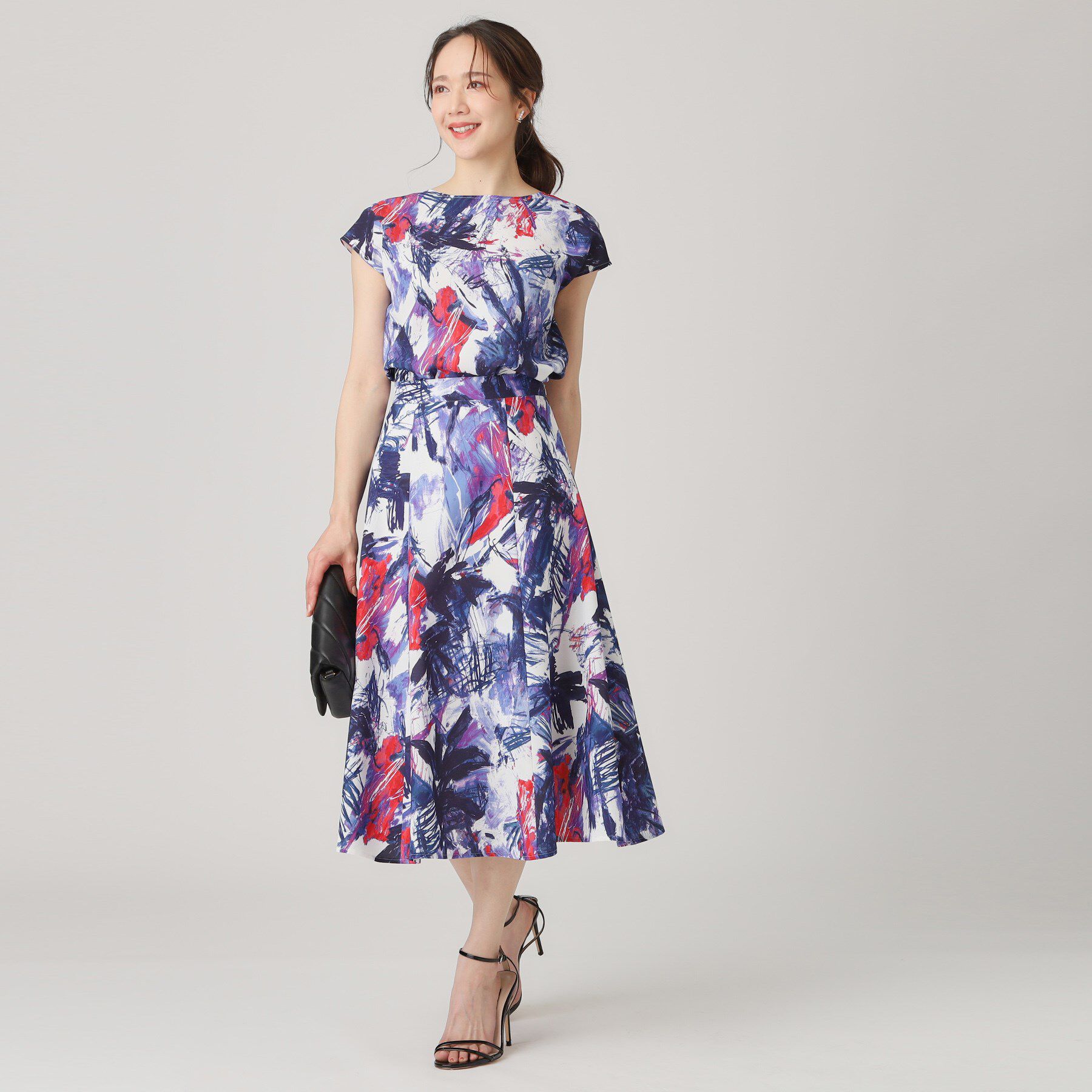 COUP DE CHANCE「【洗える／日本製】プリント柄フレアスカート」|スカート|