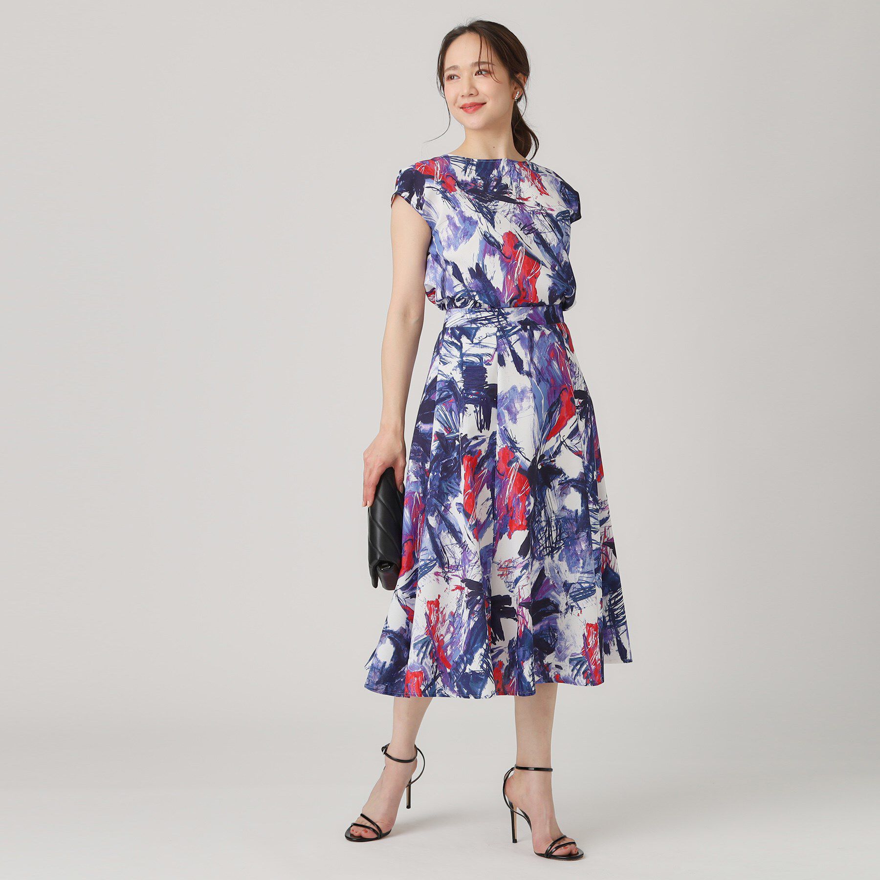 COUP DE CHANCE「【洗える／日本製】プリント柄フレアスカート」|スカート|