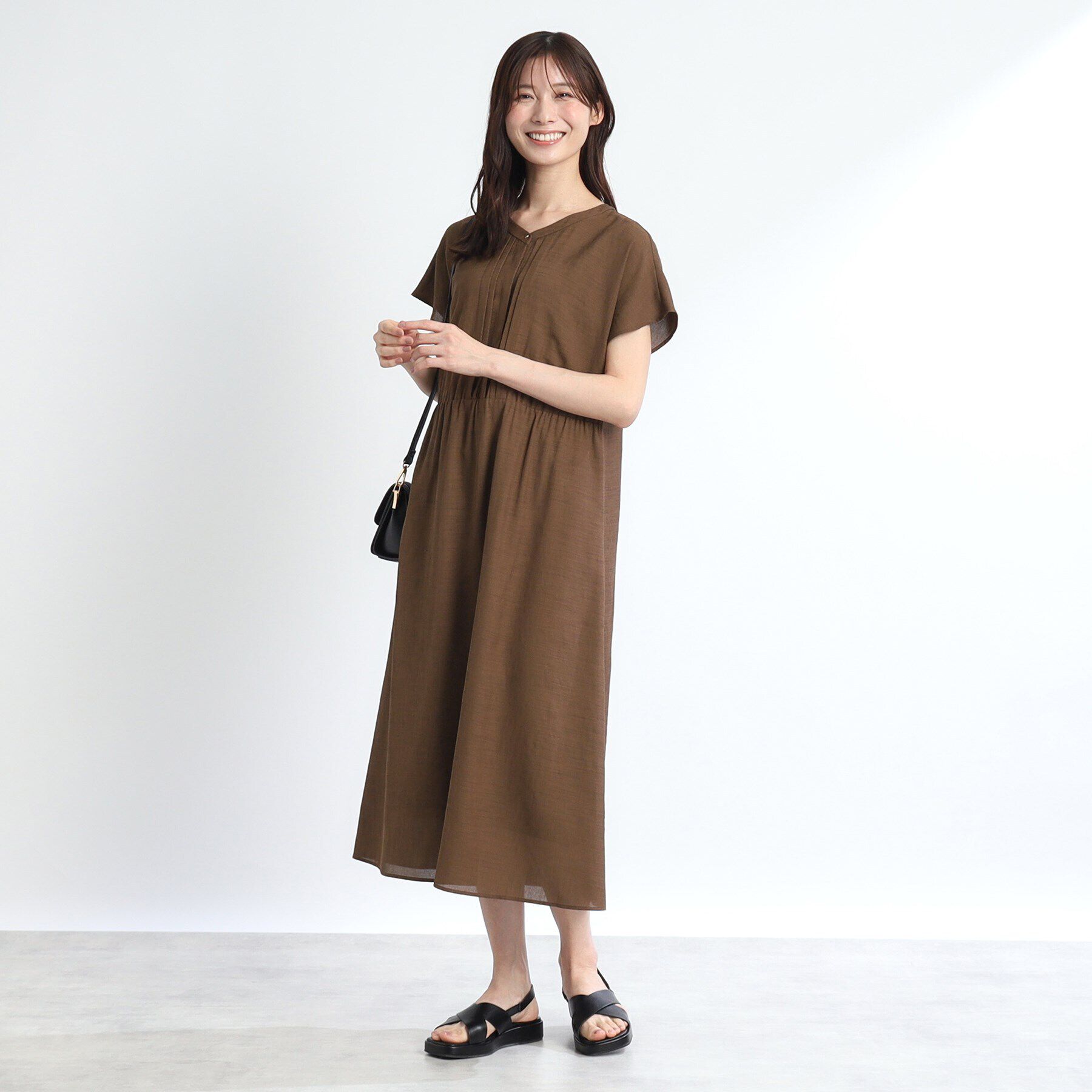 Reflect「【SALE／WEB限定カラーあり／マシンウォッシュ可】リラクシードライタッチワンピース」|ワンピース|