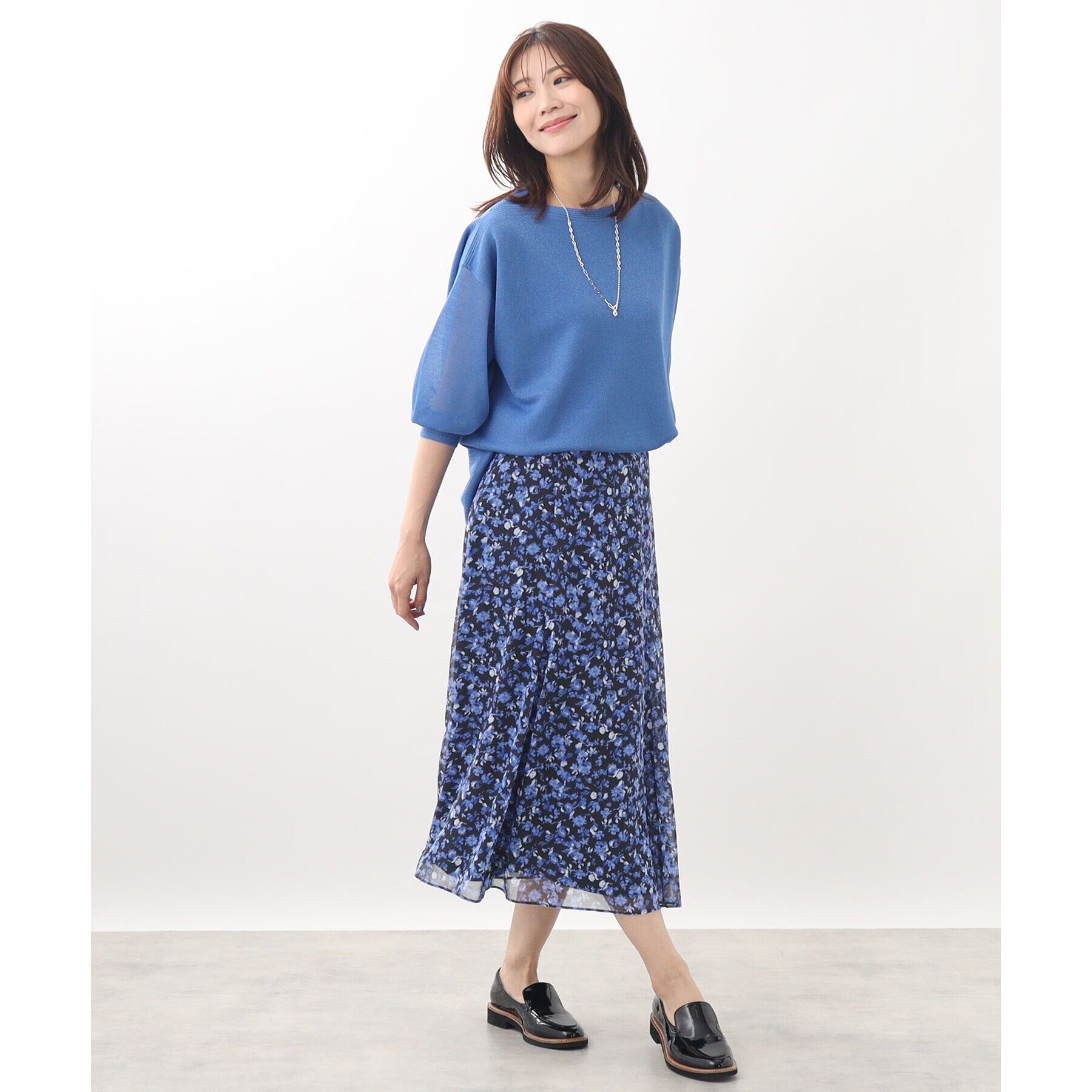 Reflect「【WEB限定カラーあり／マシンウォッシュ／セットアップ可能】フラワープリントスカート」|スカート|