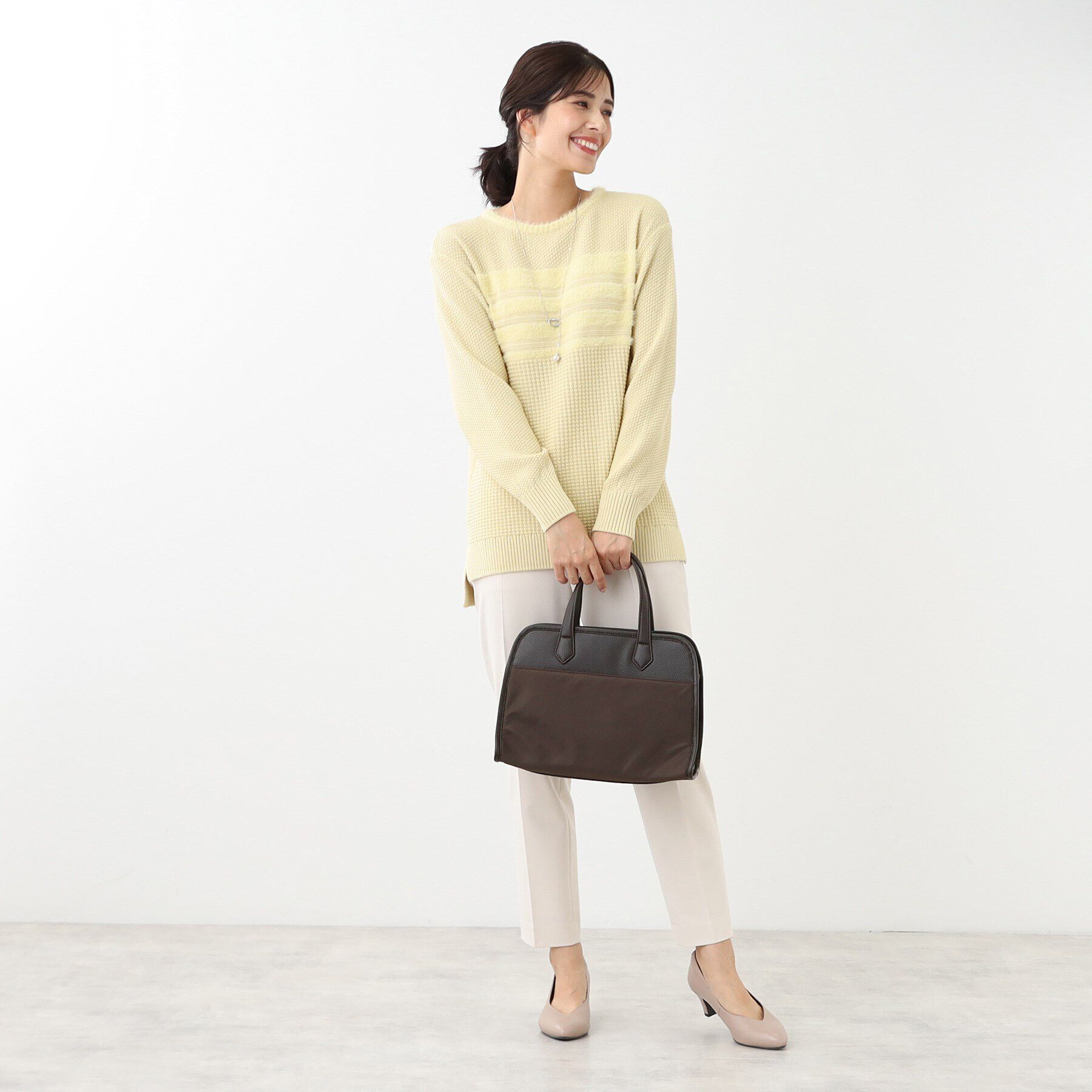 Reflect「【マチがしっかり！大容量】異素材トートバッグ」|トートバッグ|