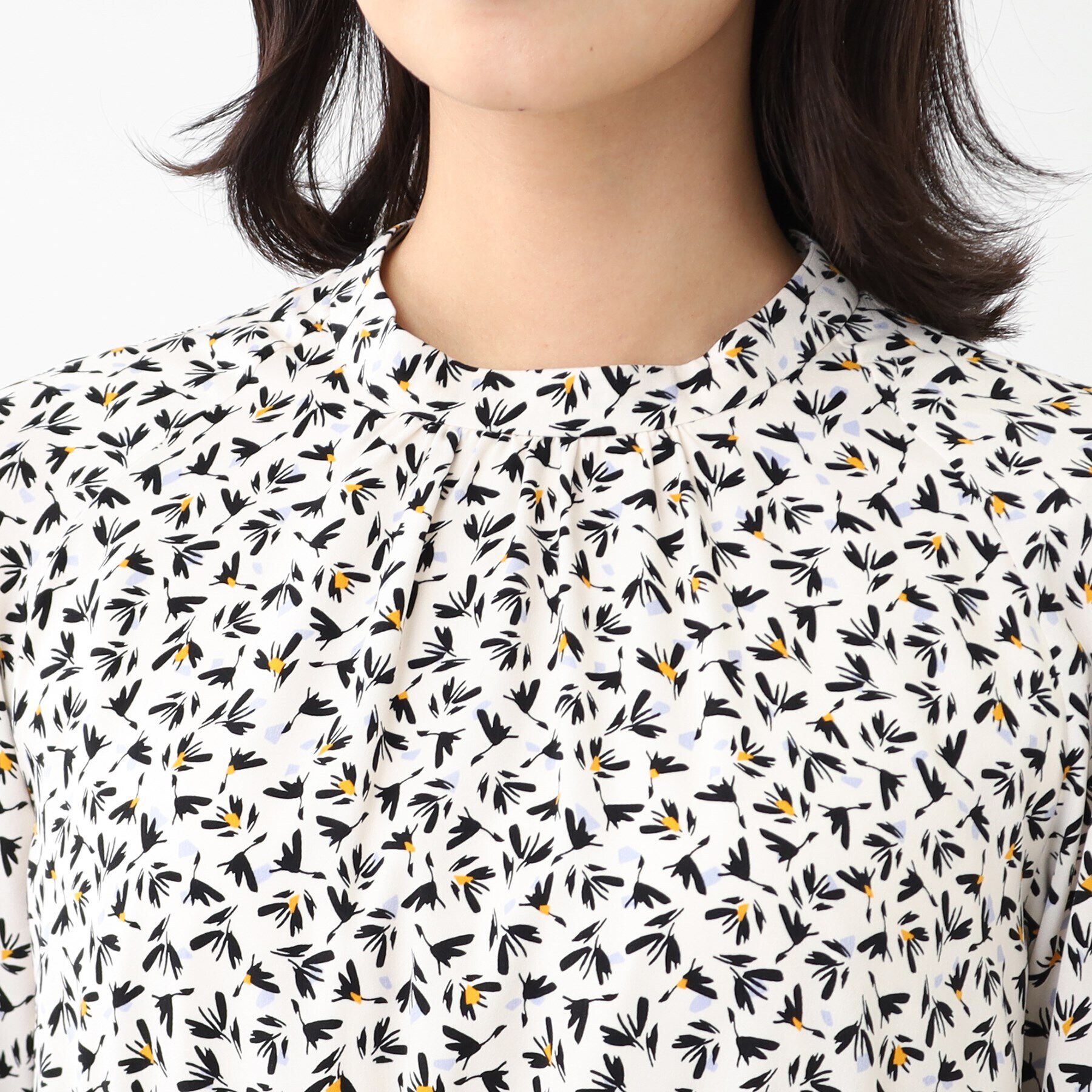 Reflect「【マシンウォッシュ可】フラワープリントワンピース」|ワンピース|