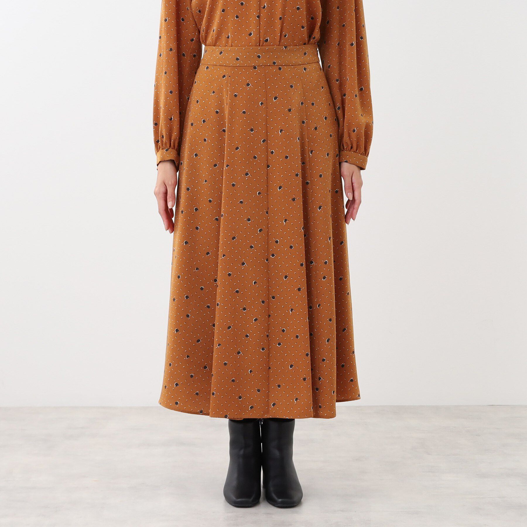 Reflect「【マシンウォッシュ可／セットアップ可】マーブルドットスカート」|スカート|